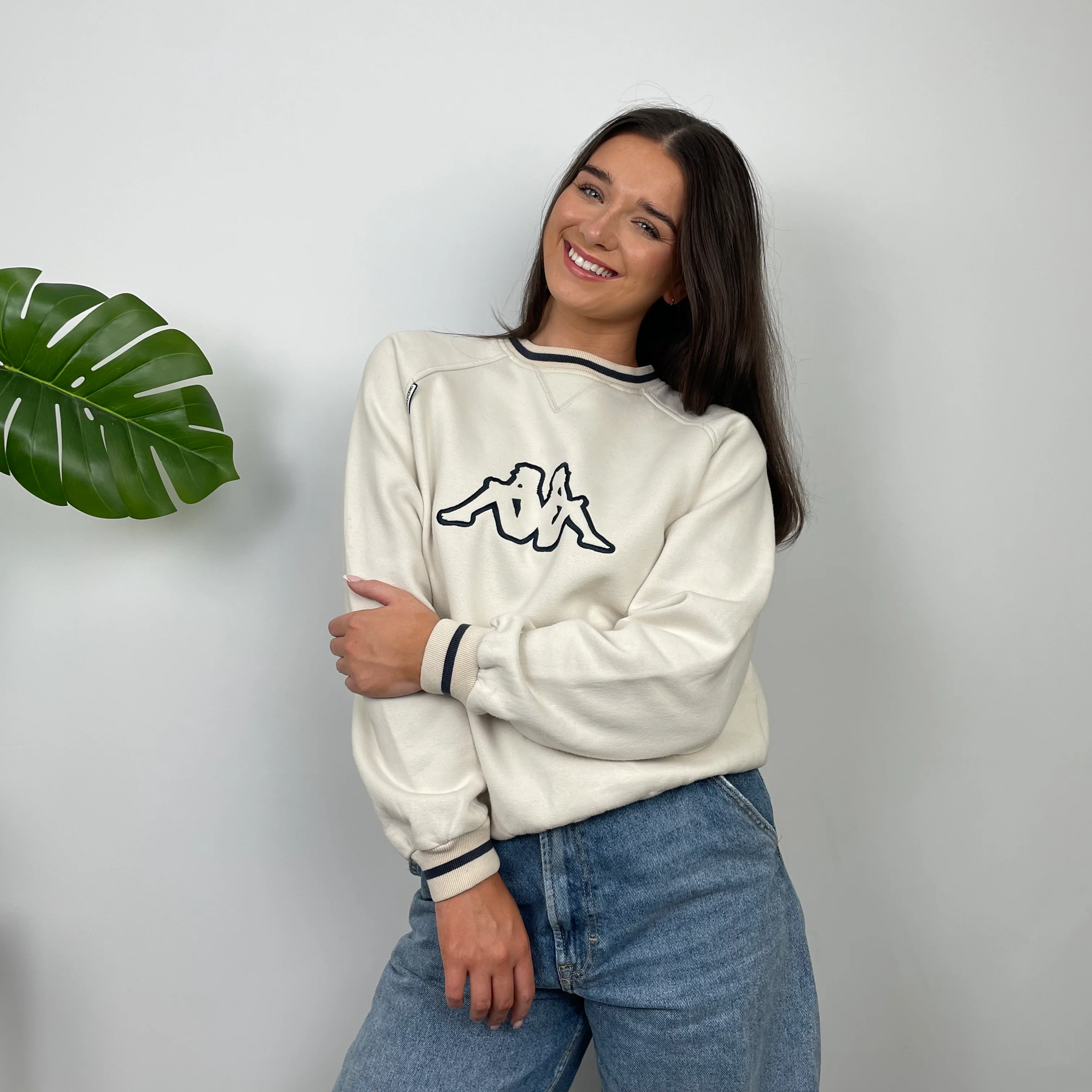 Kappa Tan Embroidered Logo Sweatshirt (S) - Image 7