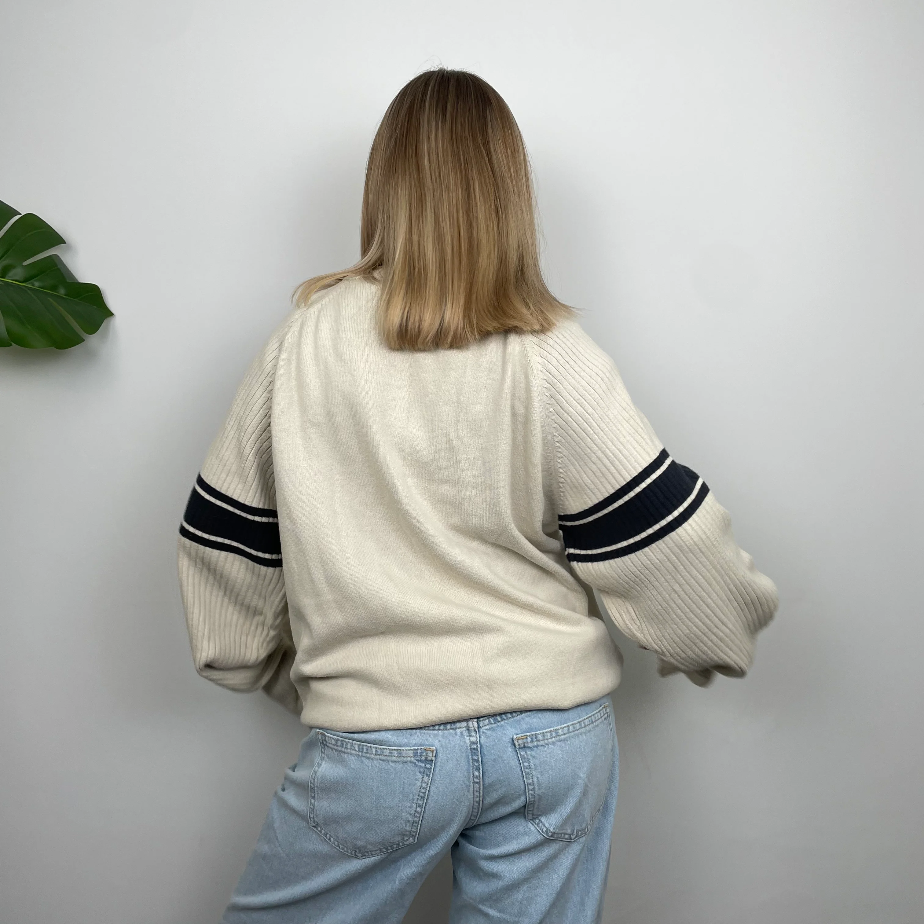 Kickers Cream Spell Out Knitted Sweater (M) - Image 10