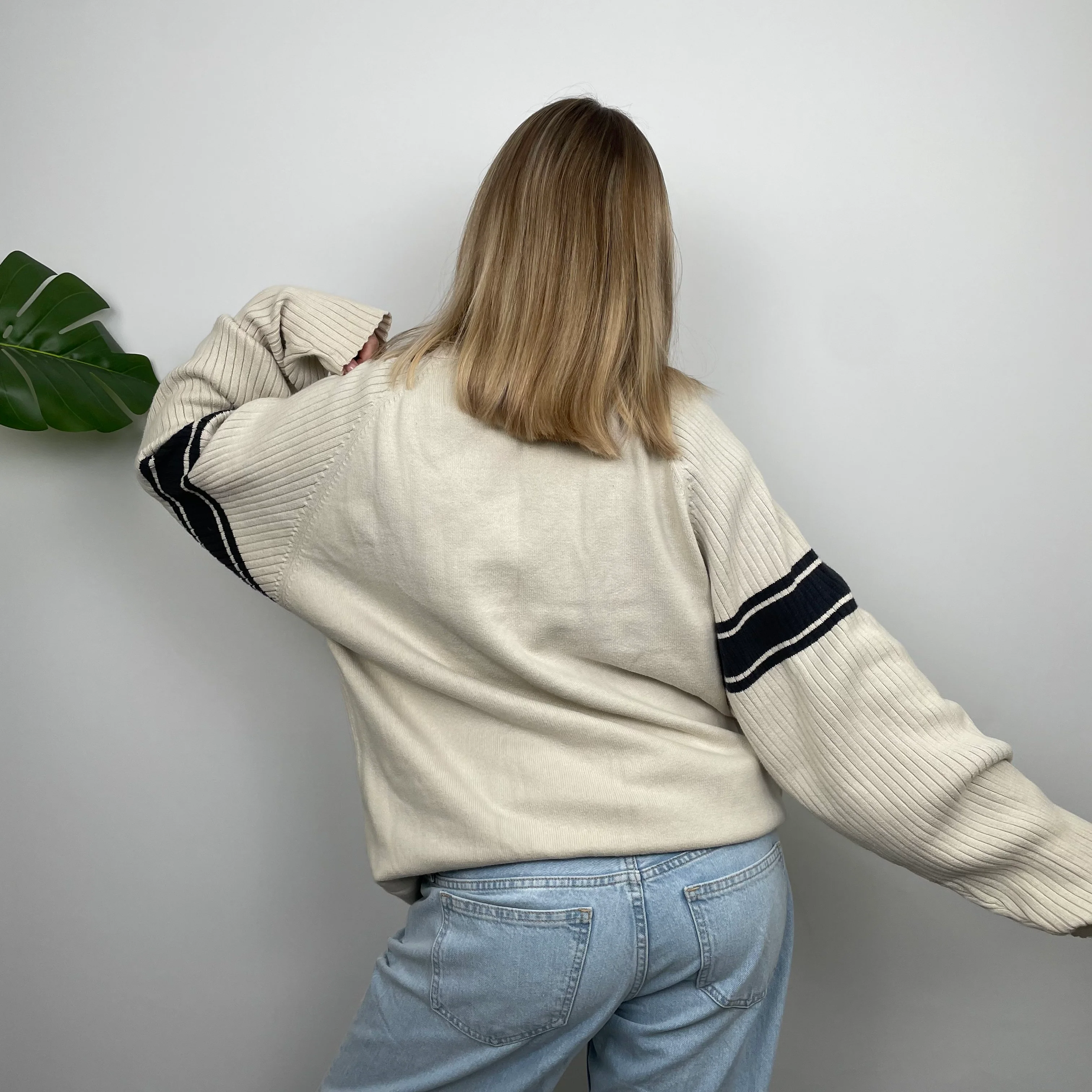 Kickers Cream Spell Out Knitted Sweater (M) - Image 8