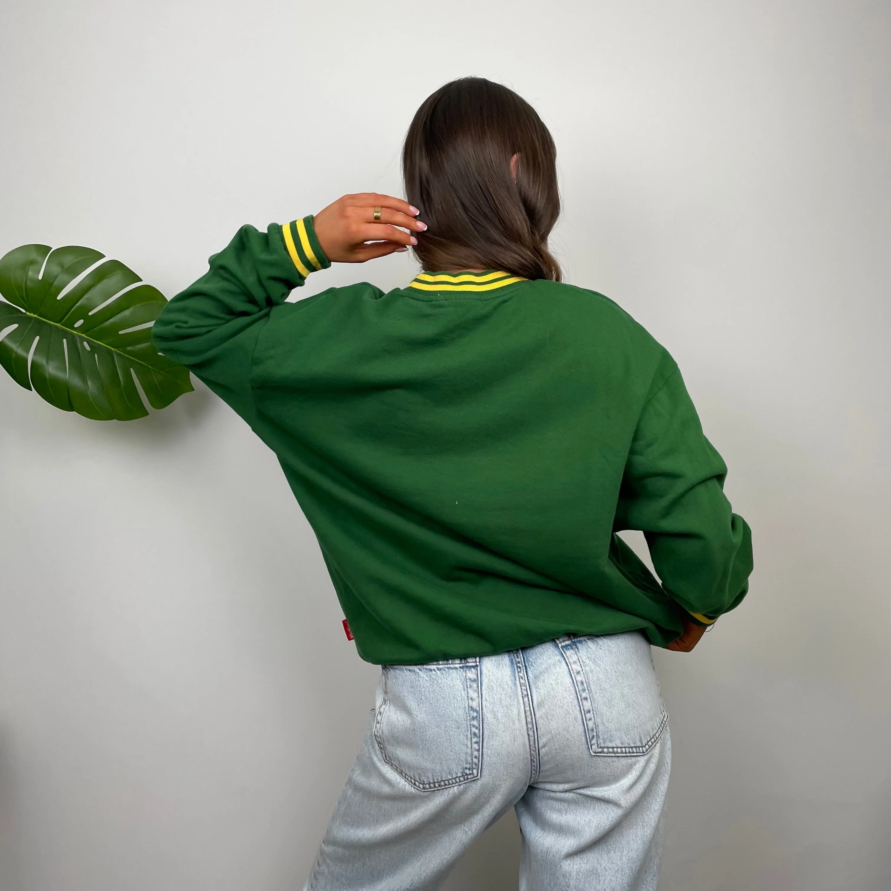 Kickers Green Embroidered Spell Out Sweatshirt (S) - Image 3