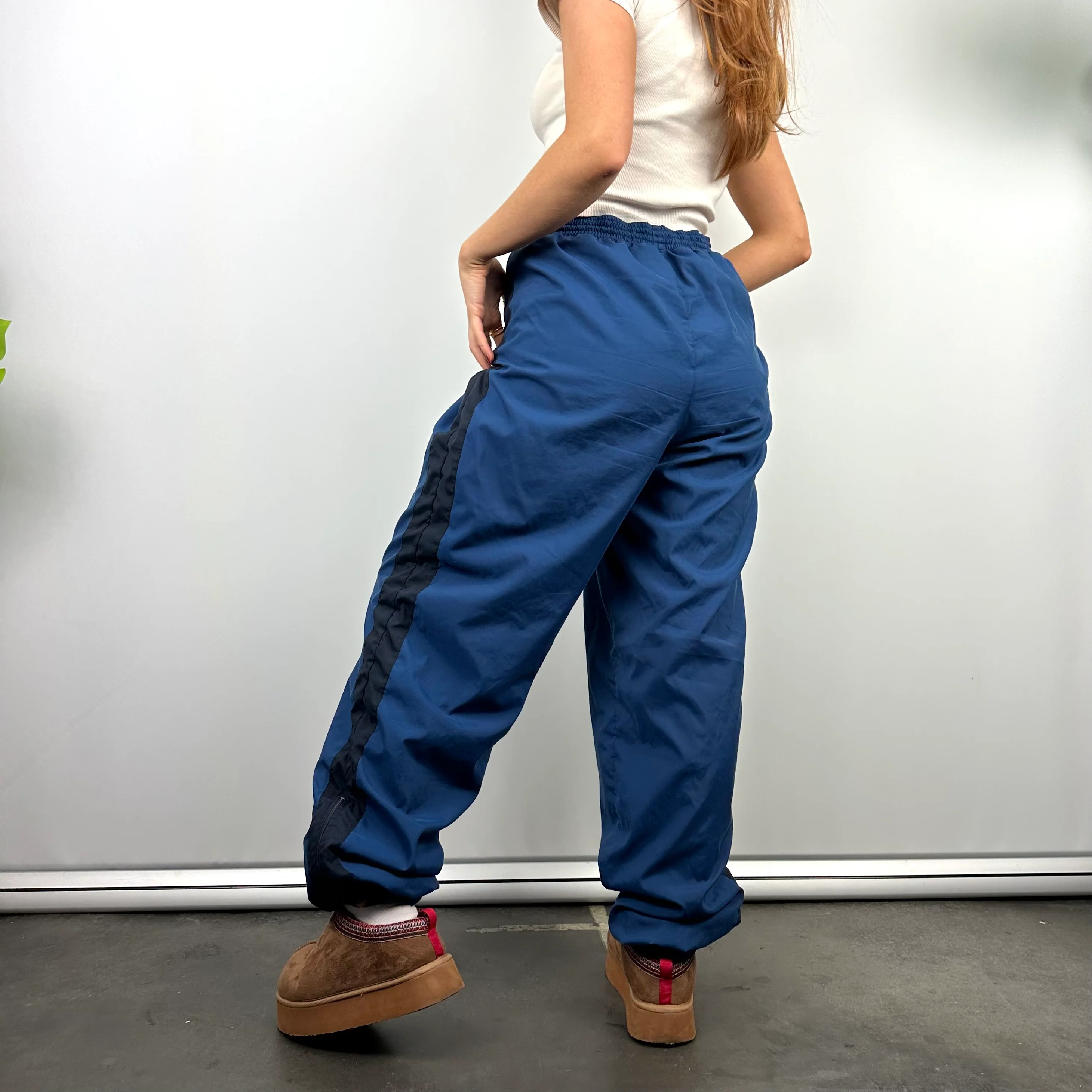 Lacoste Blue Embroidered Logo Track Pants (L) - Image 6