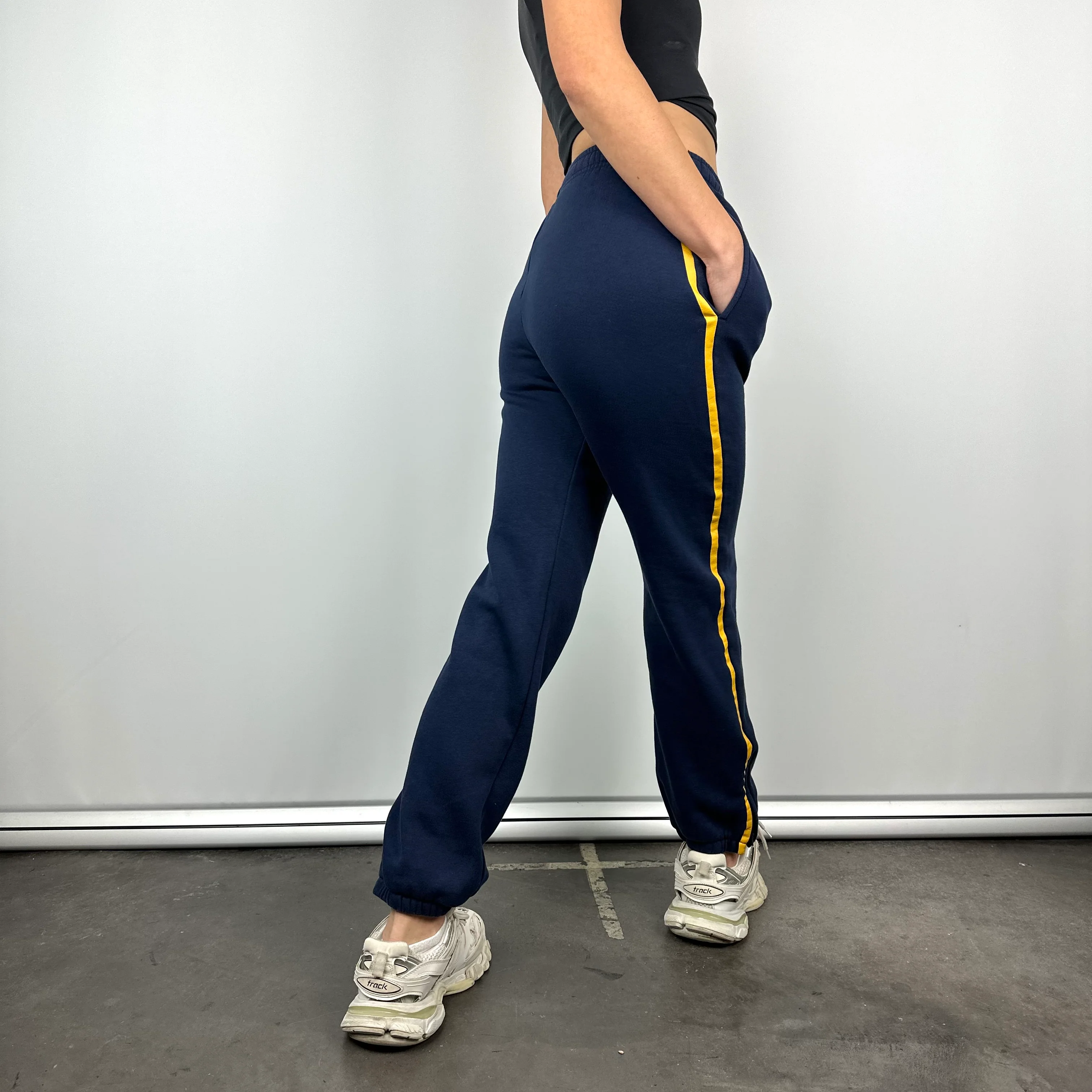 Lacoste Navy Embroidered Logo Track Pants (S) - Image 3