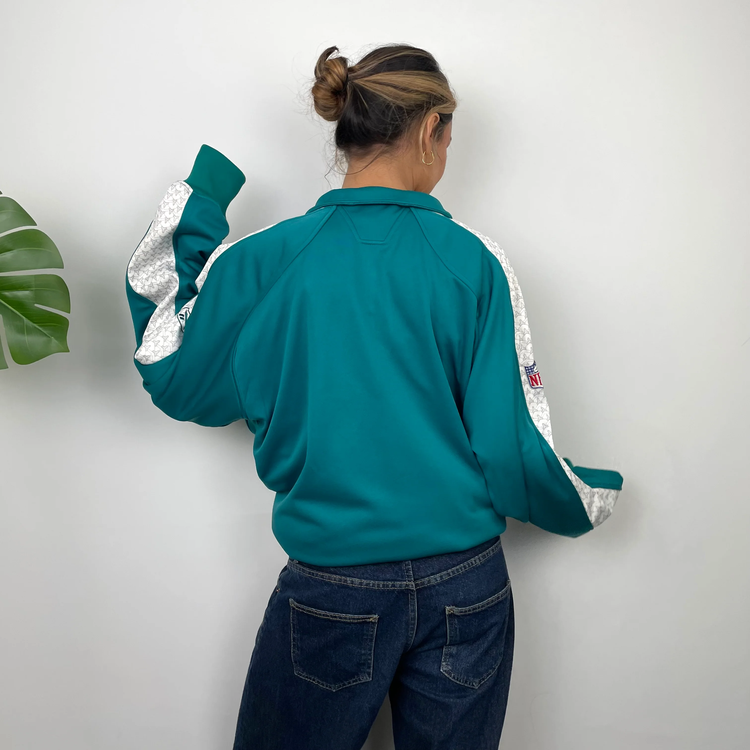 Miami Dolphins RARE NFL Quarter Zip Up Jacket (XL) - Image 7