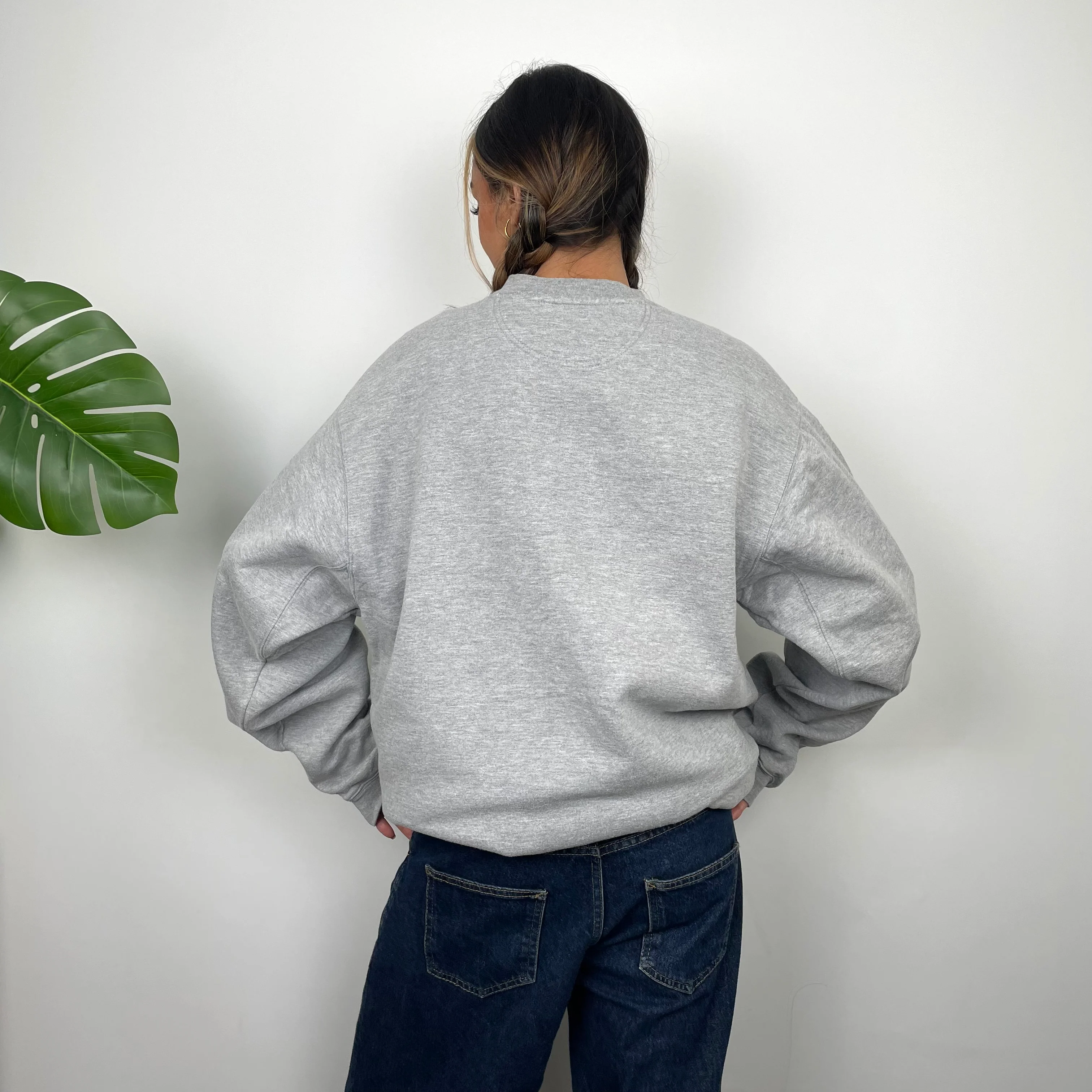 New York Giants Grey Embroidered Spell Out Sweatshirt (L) - Image 6