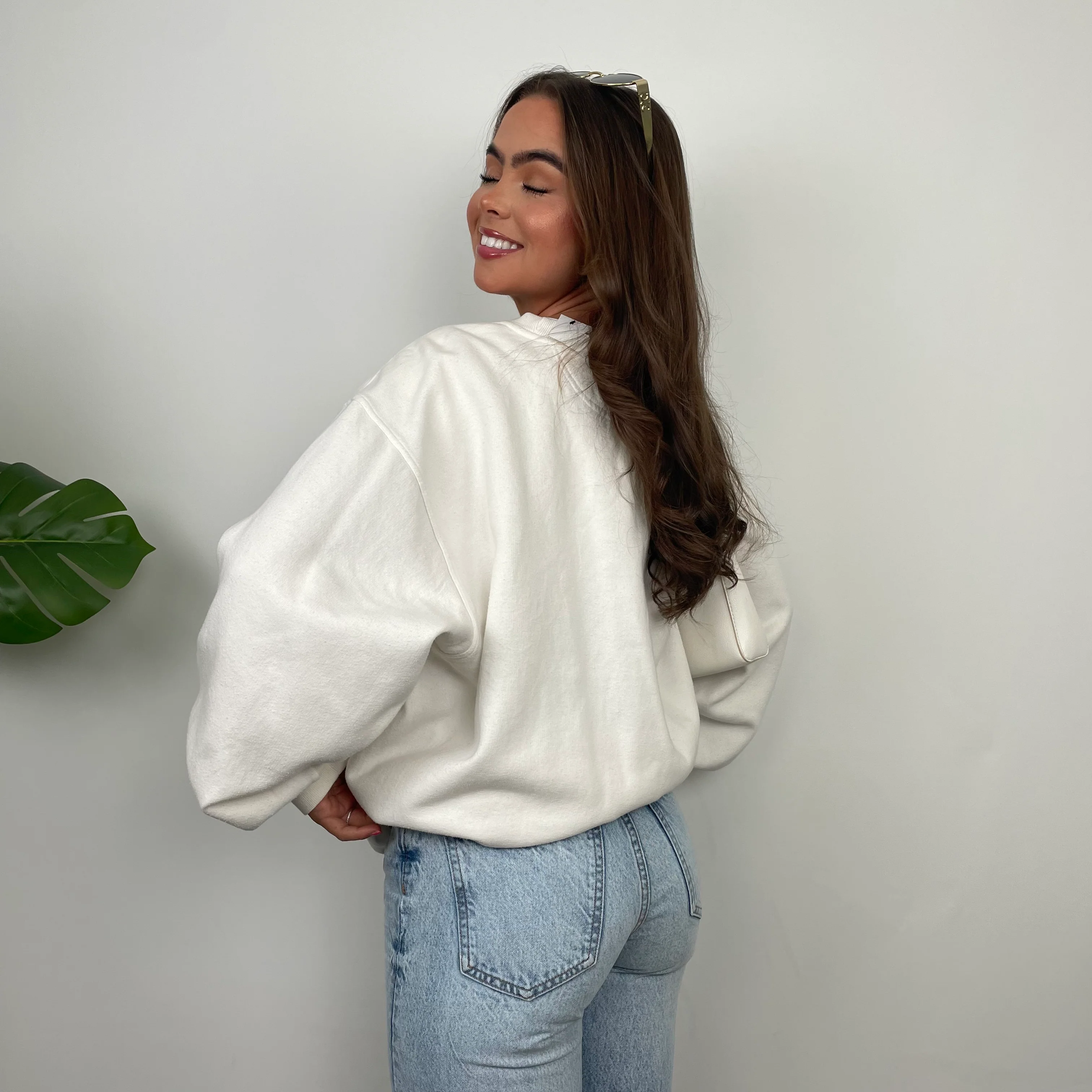 Nike ACG RARE White Embroidered Spell Out Sweatshirt (L) - Image 8
