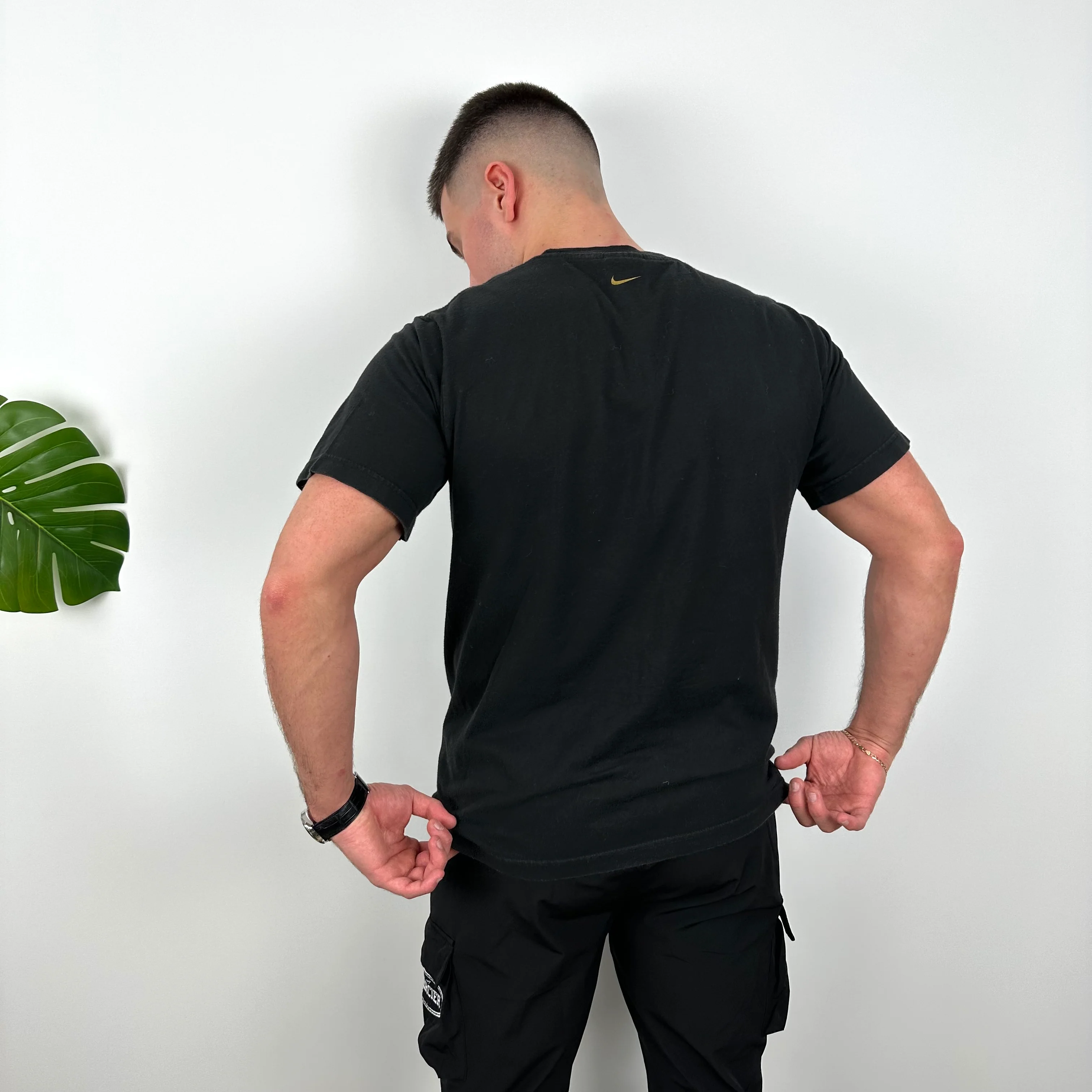 Nike Black Swoosh T Shirt (M) - Image 7