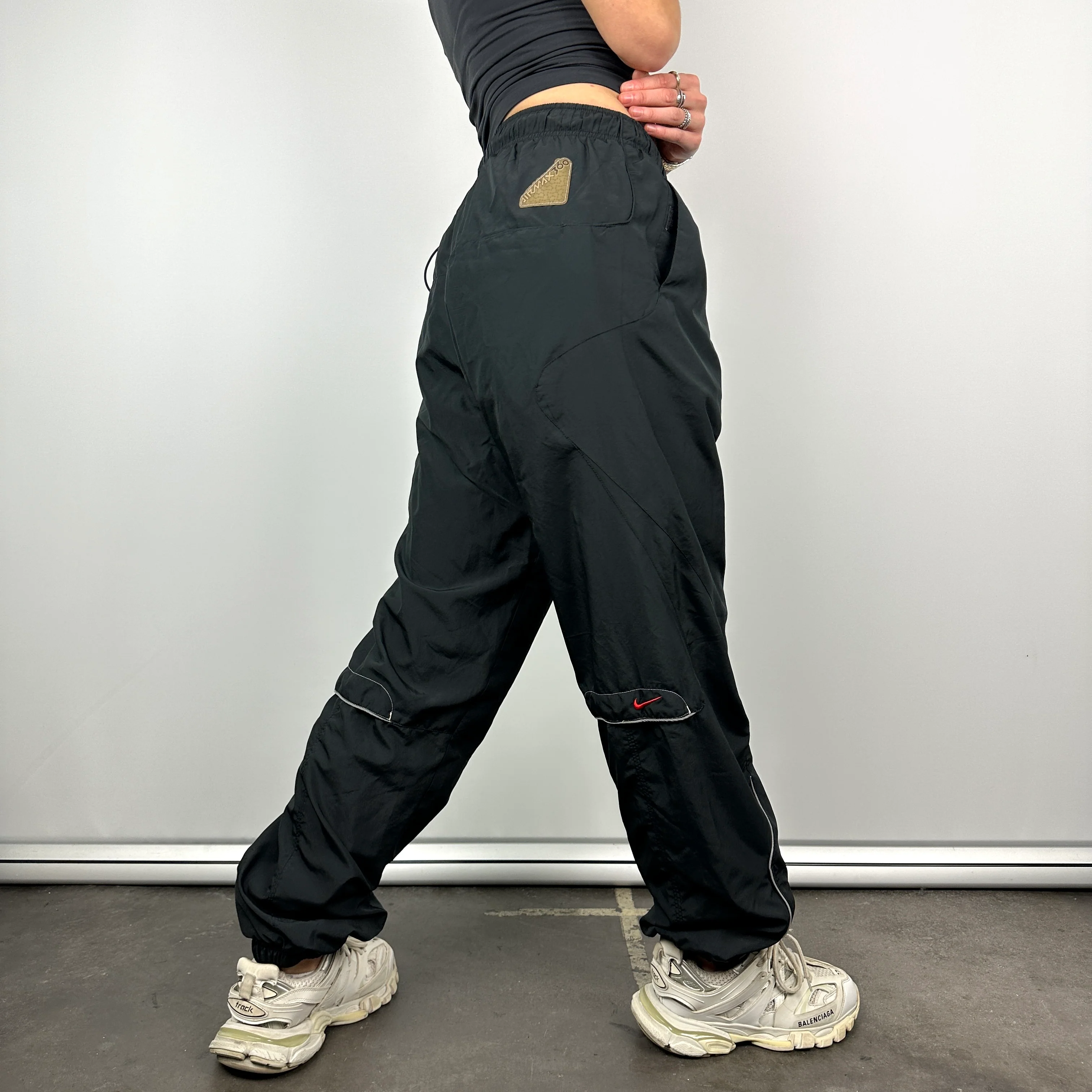 Nike Air Max Black Spell Out Track Pants (L) - Image 6