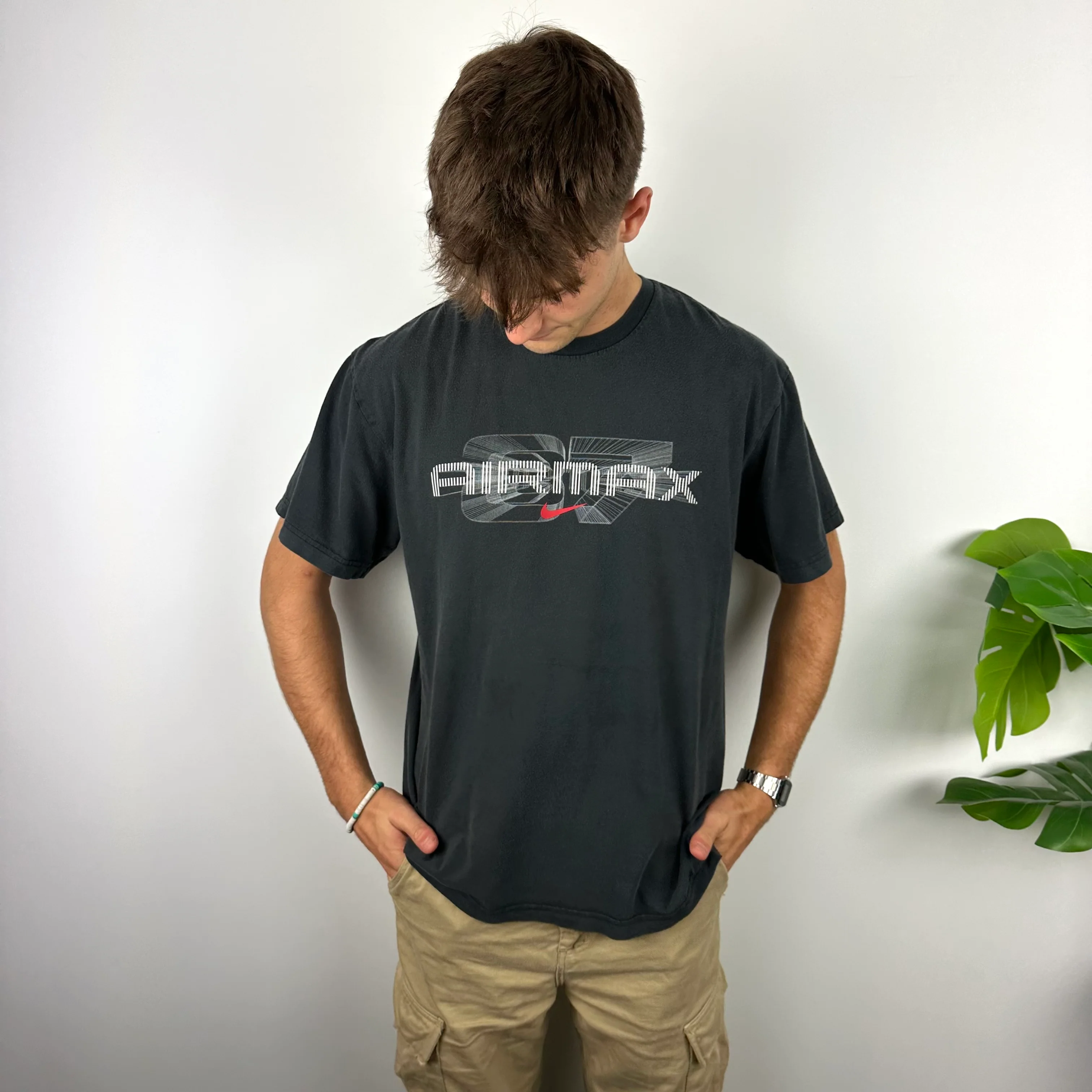 Nike Air Max RARE Black Spell Out T Shirt (XL) - Image 3