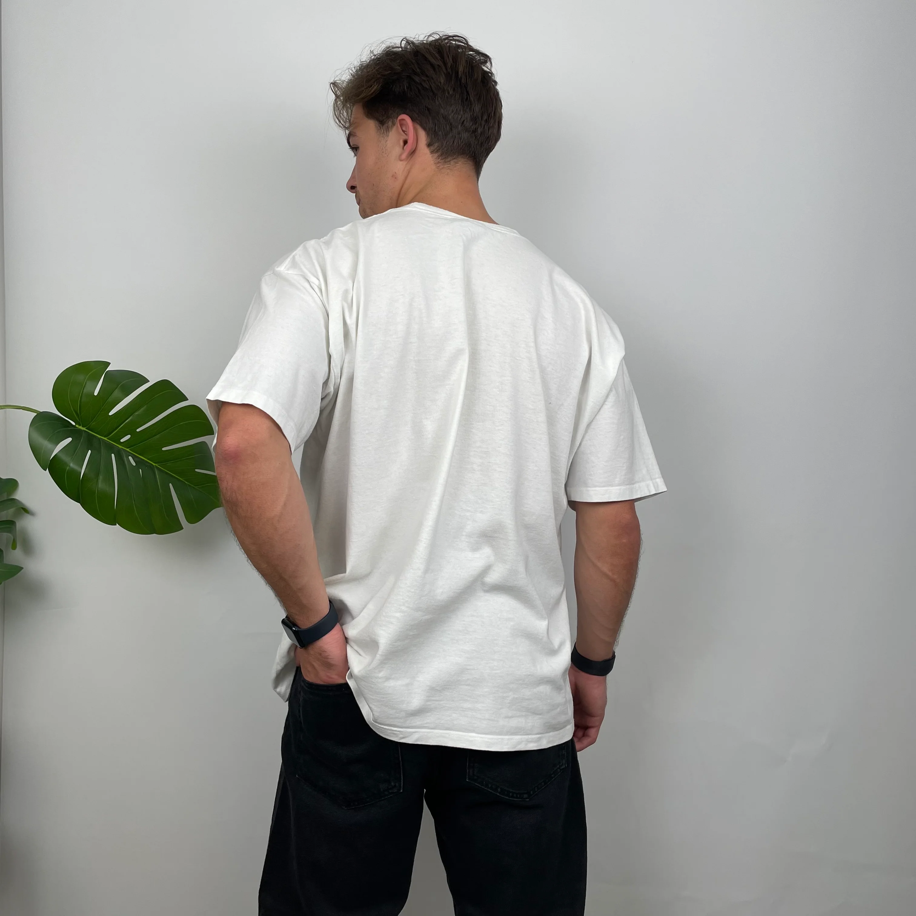 Nike Air White Embroidered Spell Out T Shirt (XL) - Image 6