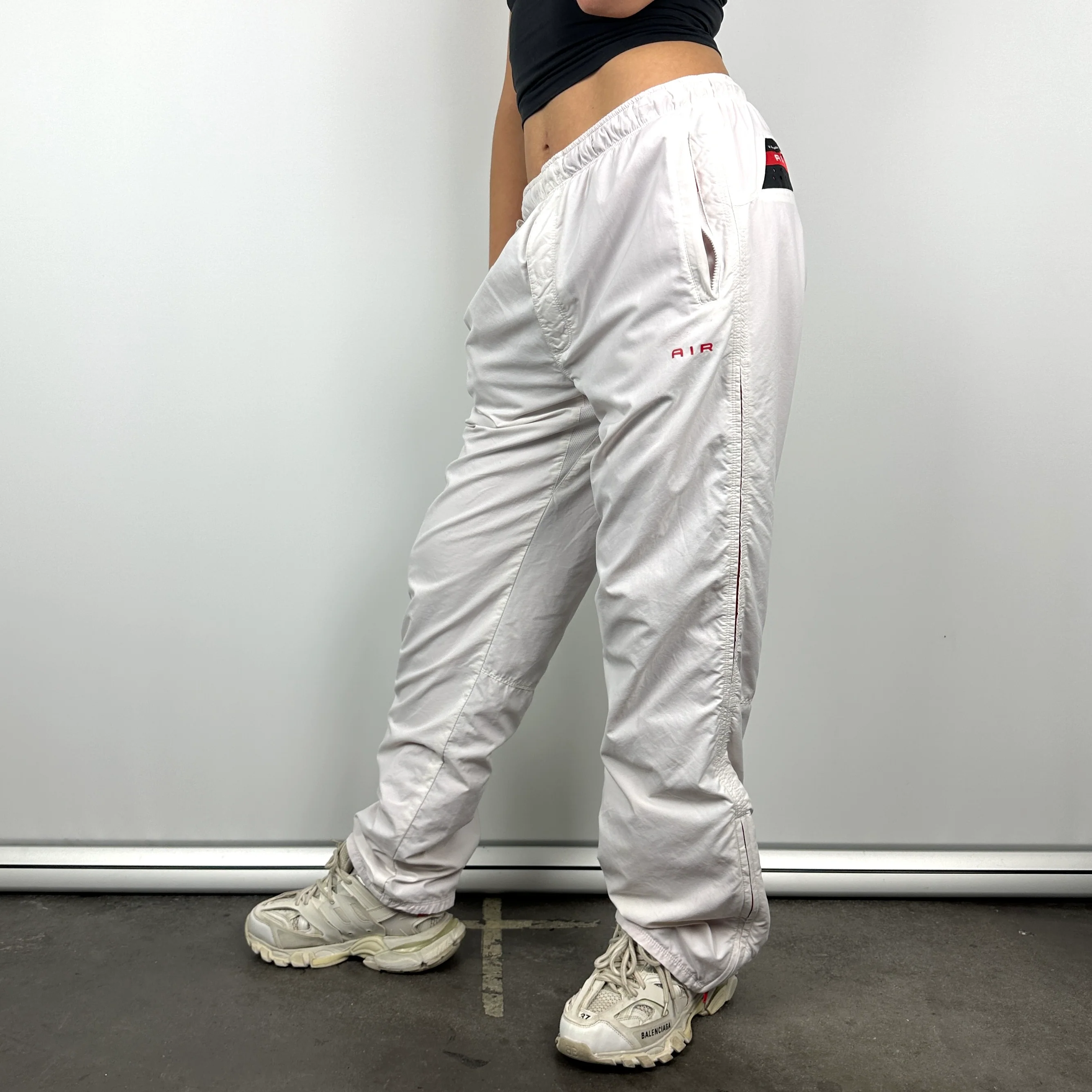 Nike Air White Spell Out Track Pants (M) - Image 5