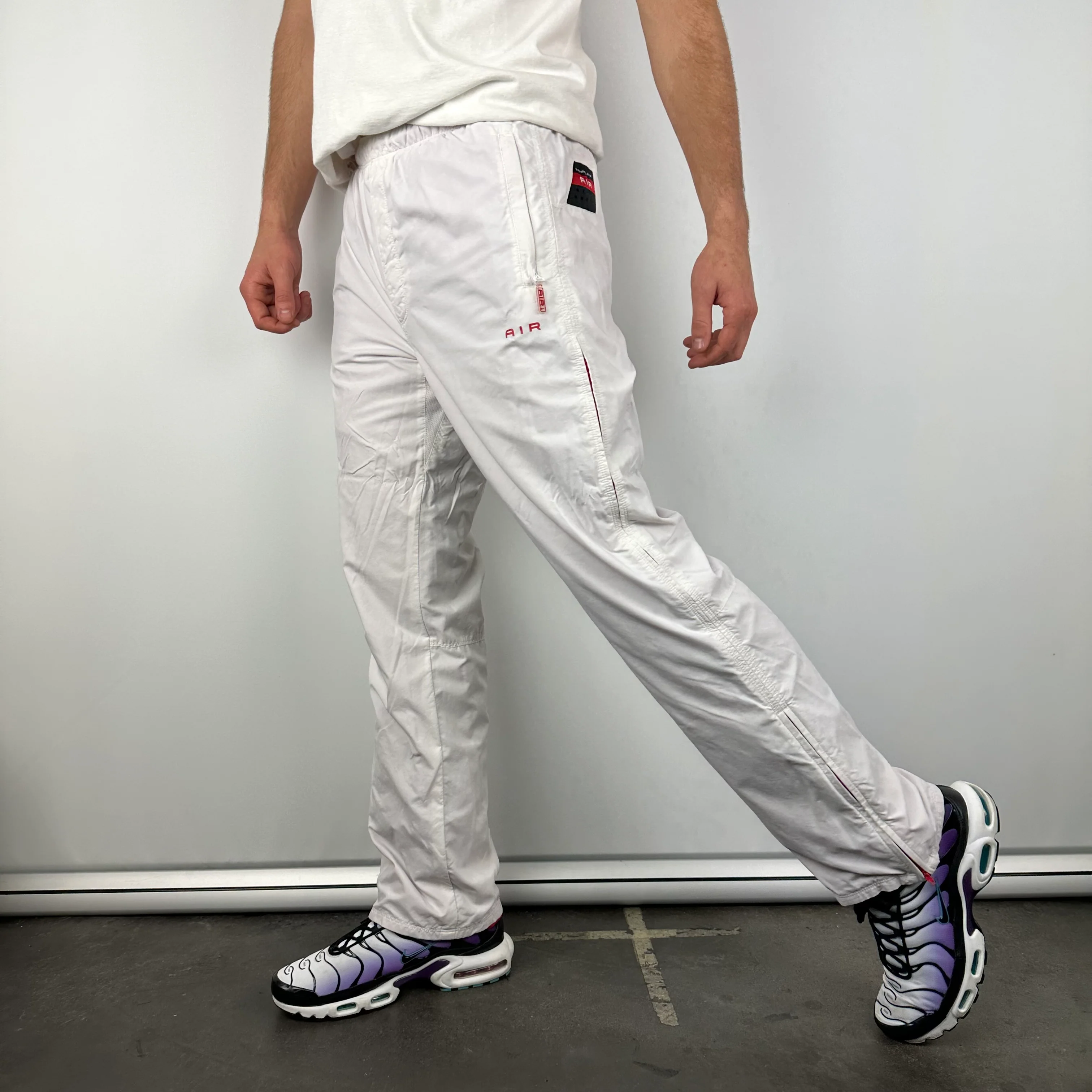 Nike Air White Spell Out Track Pants (M) - Image 2