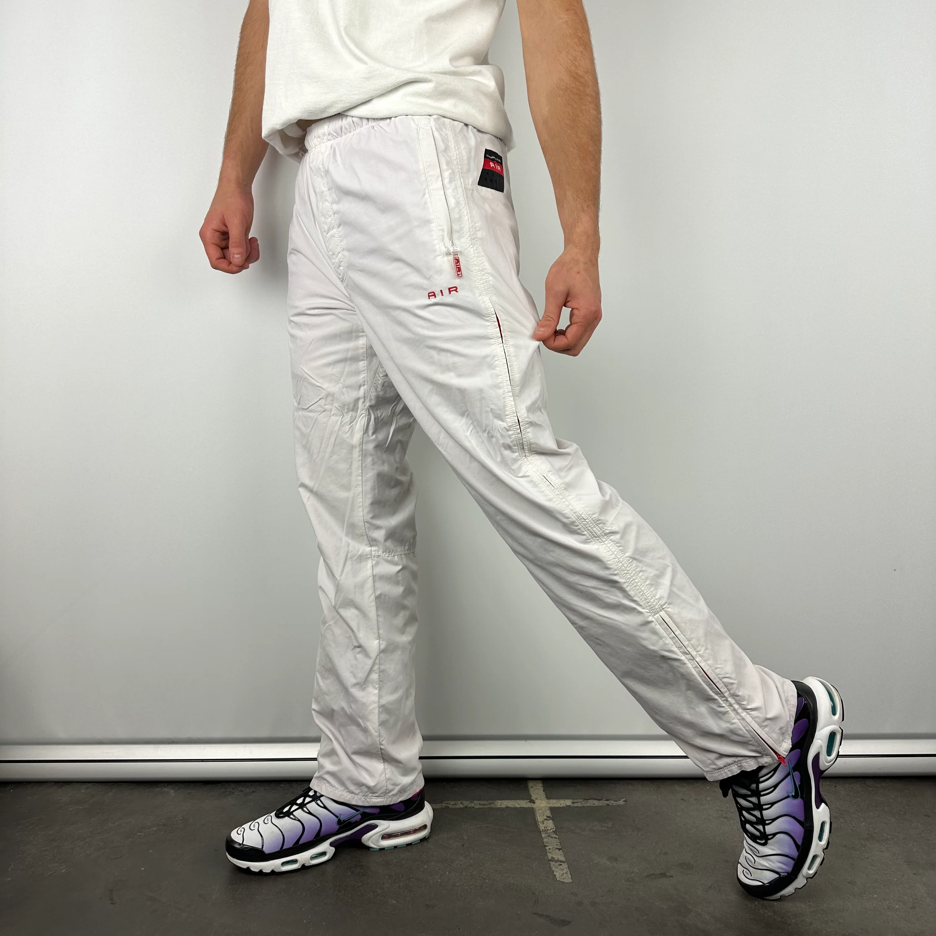 Nike Air White Spell Out Track Pants (M) - Image 3