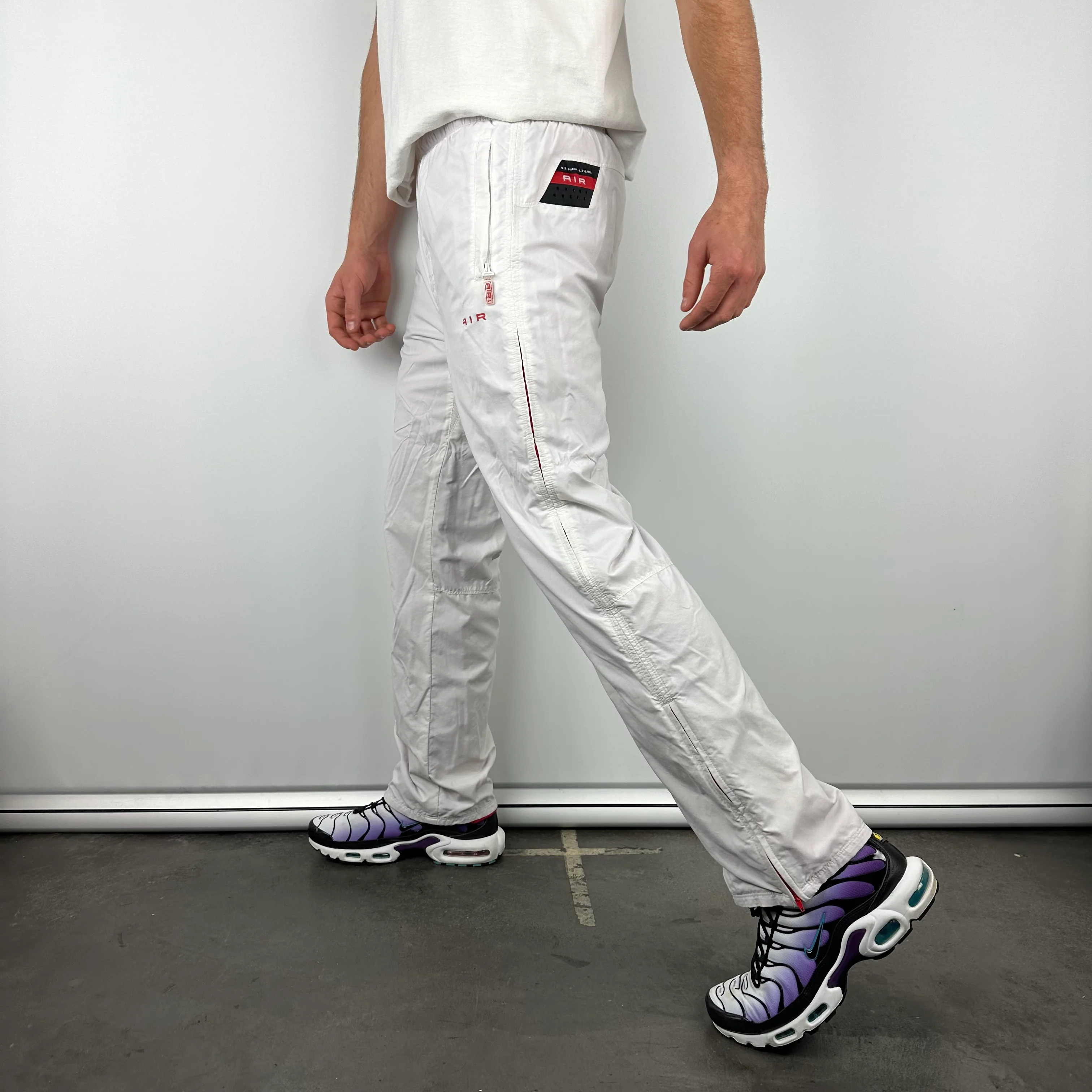 Nike Air White Spell Out Track Pants (M) - Image 4
