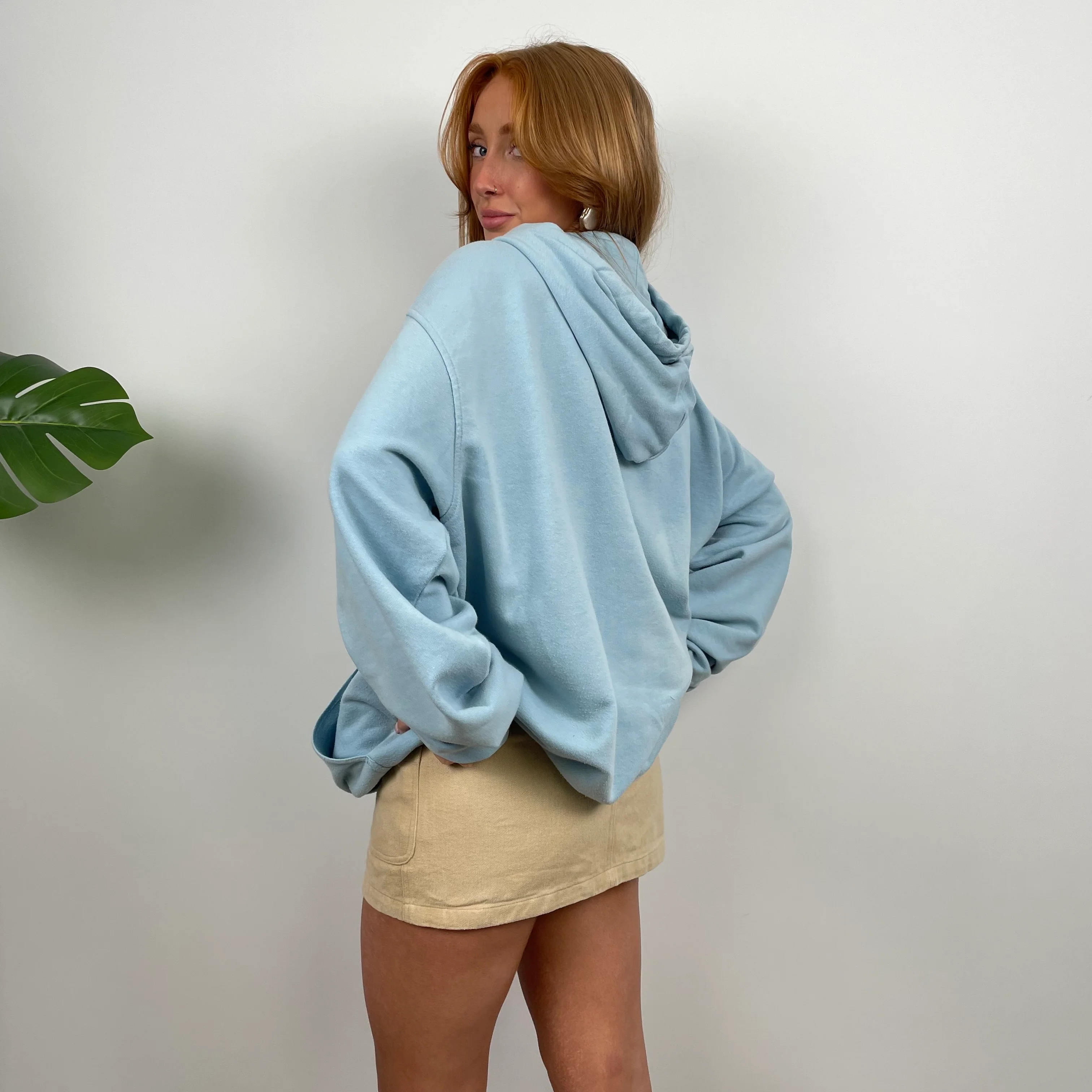Nike Baby Blue Embroidered Spell Out Zip Up Jacket (XXL) - Image 6