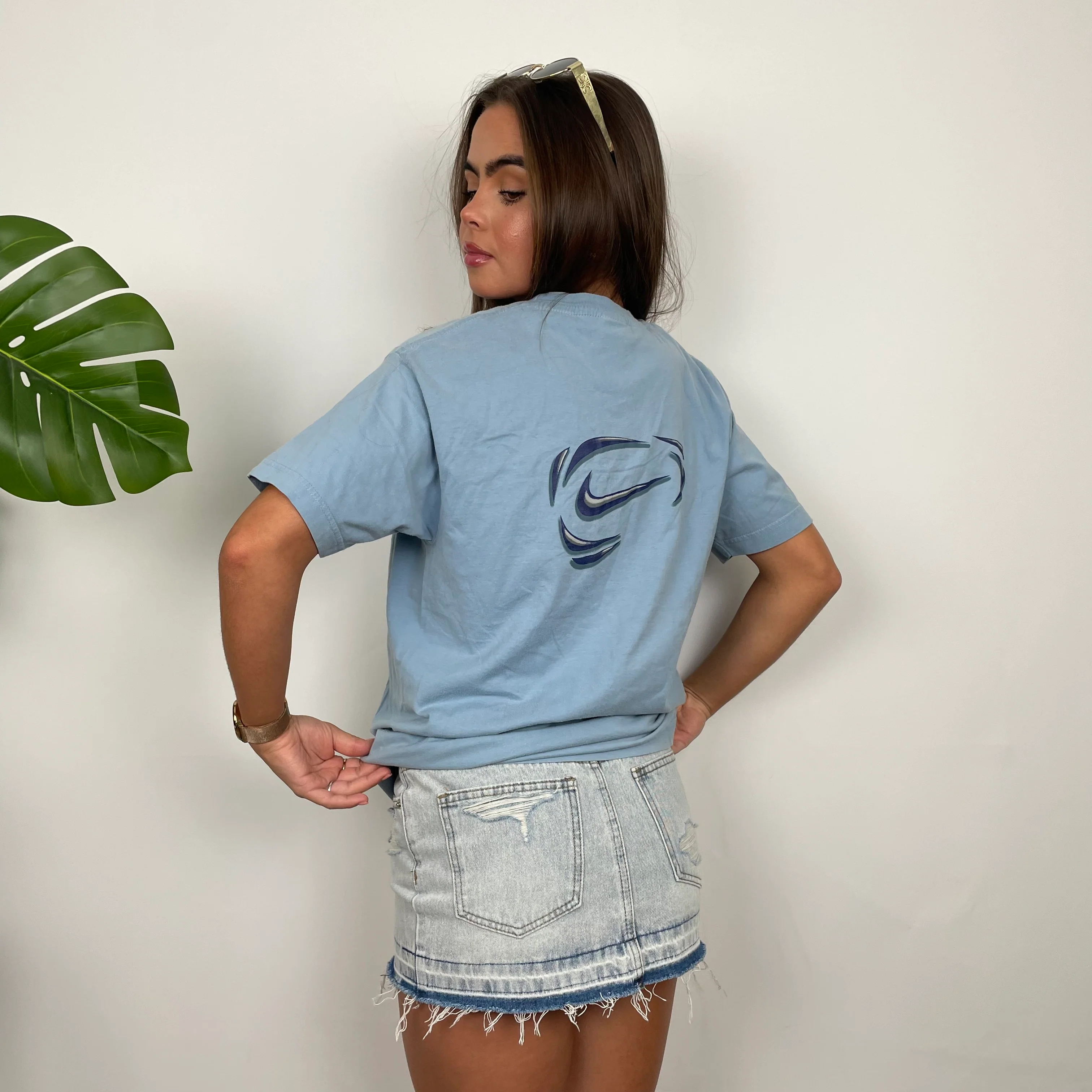 Nike Baby Blue Swoosh T Shirt (M) - Image 2