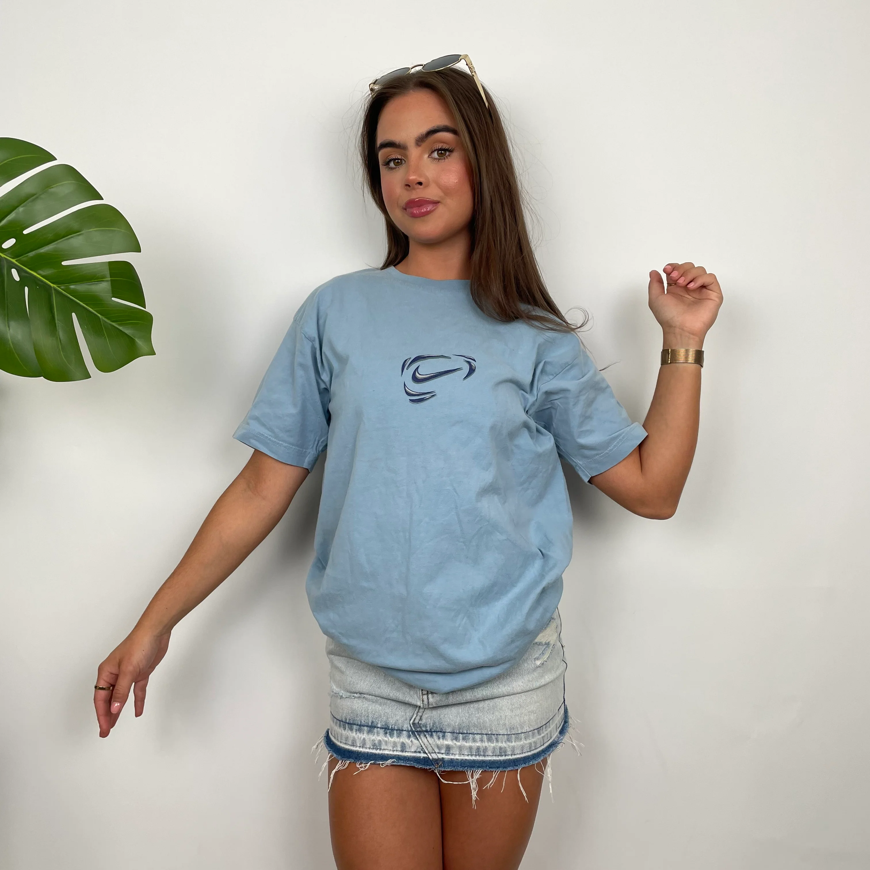 Nike Baby Blue Swoosh T Shirt (M) - Image 9