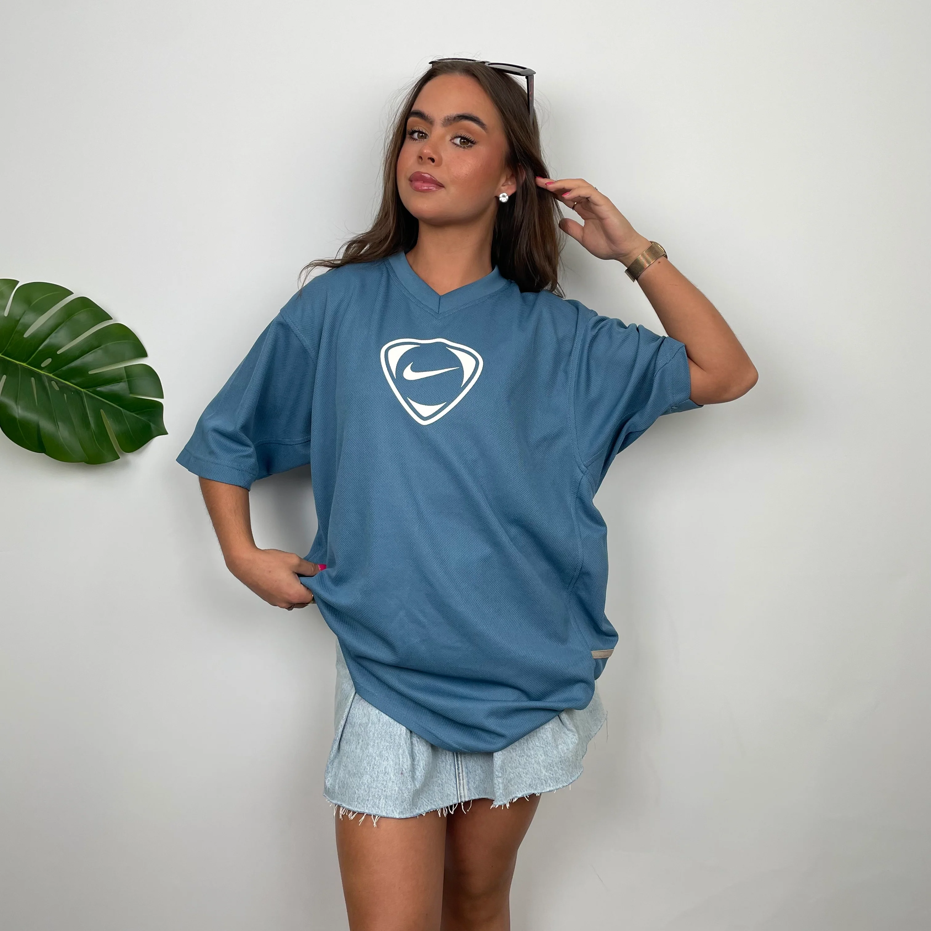 Nike Baby Blue Swoosh T Shirt (XL) - Image 2