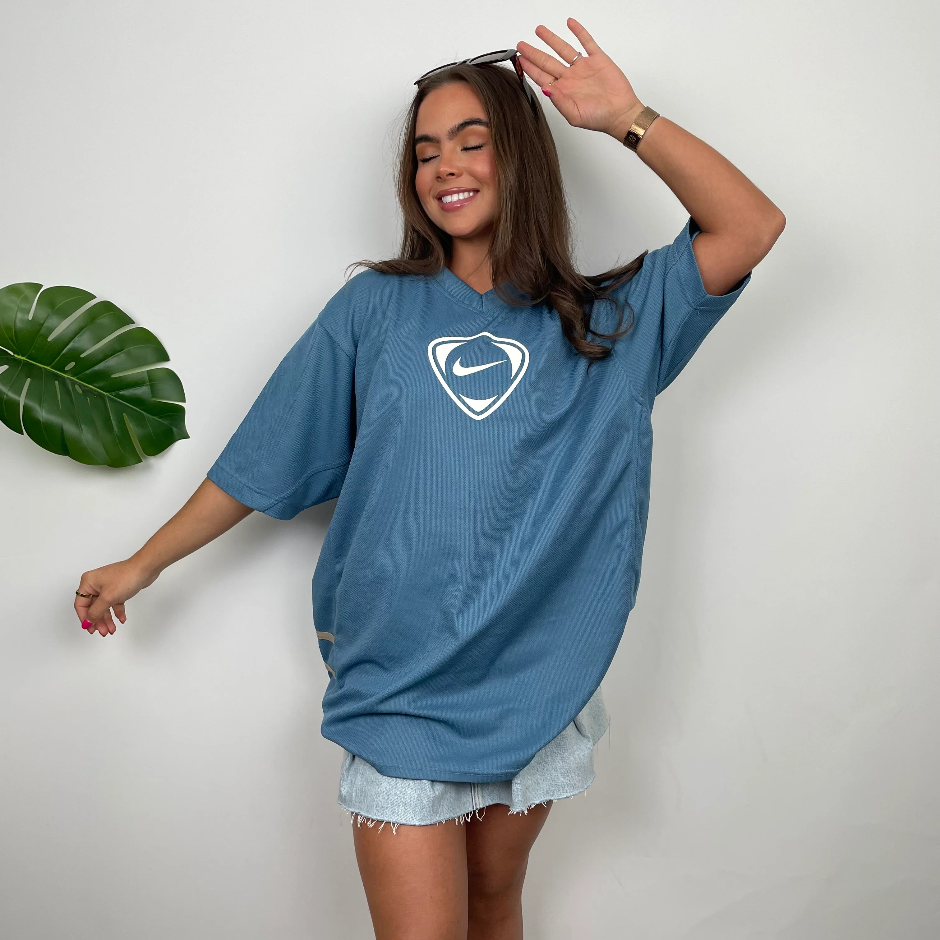Nike Baby Blue Swoosh T Shirt (XL) - Image 4