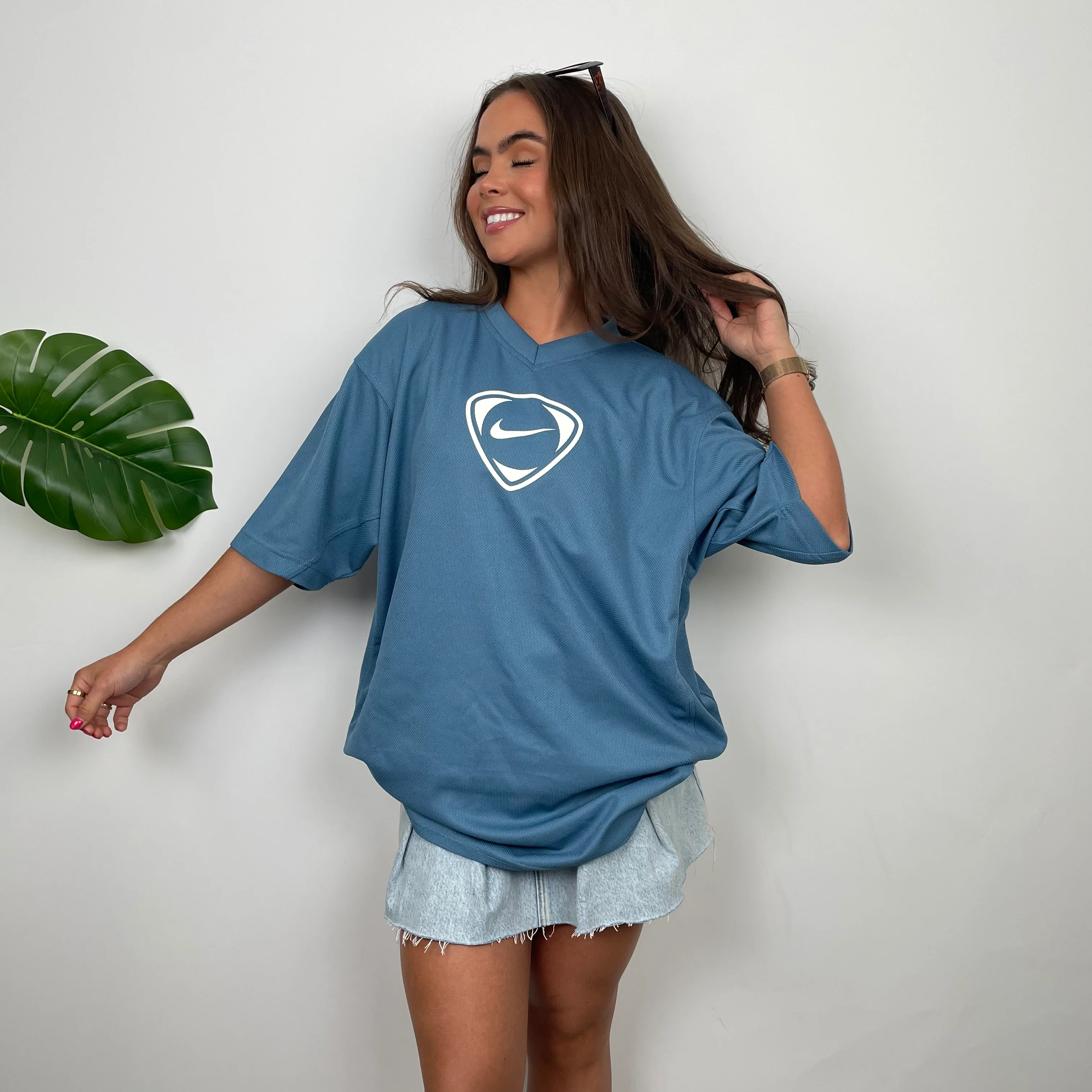 Nike Baby Blue Swoosh T Shirt (XL) - Image 6