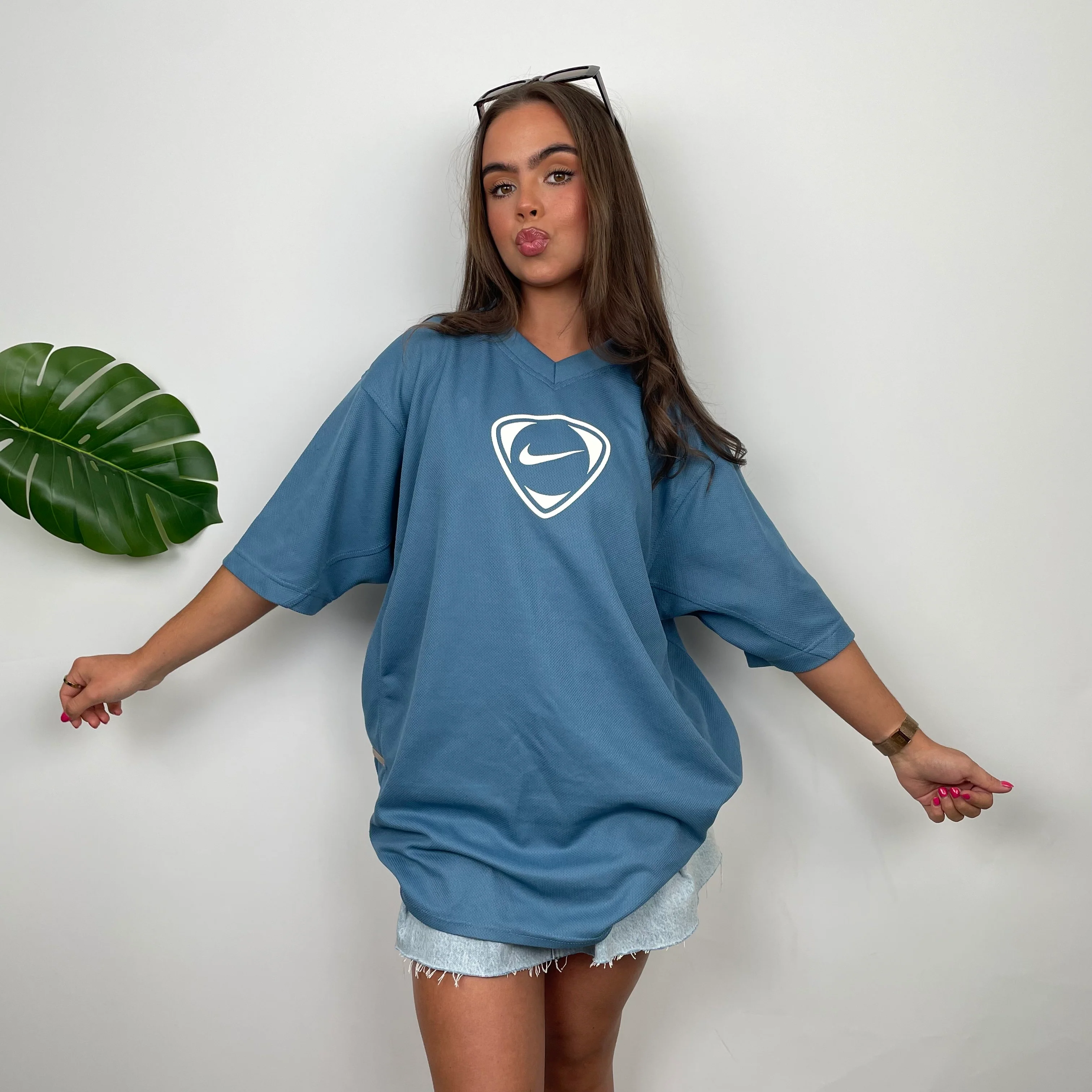 Nike Baby Blue Swoosh T Shirt (XL) - Image 7