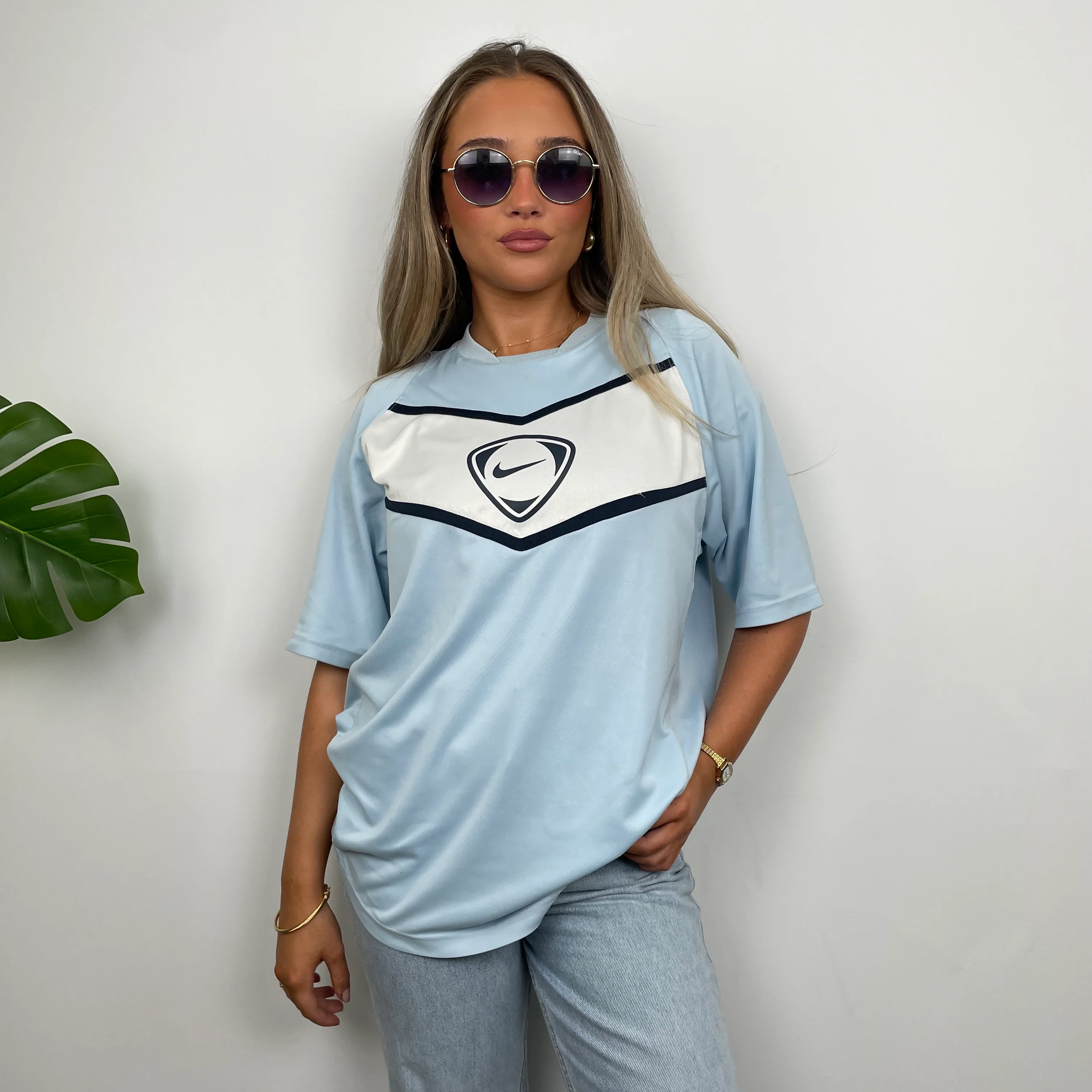 Nike Baby Blue Swoosh T Shirt (XL) - Image 10