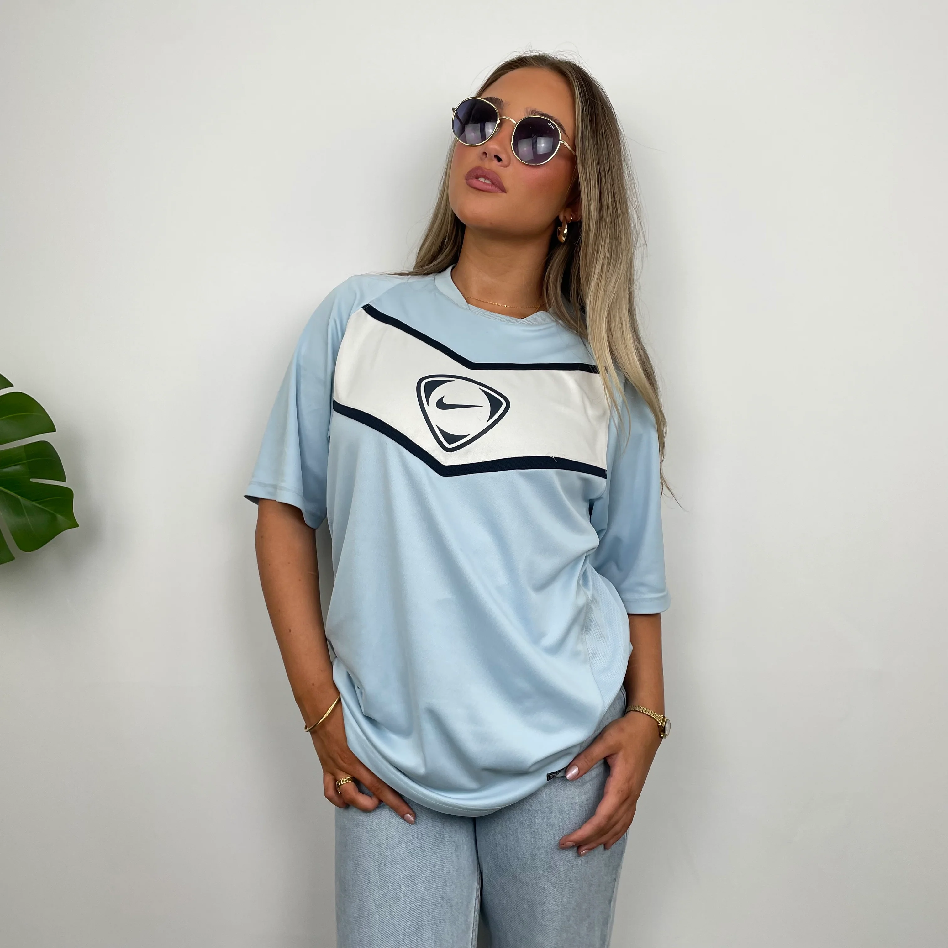 Nike Baby Blue Swoosh T Shirt (XL) - Image 7