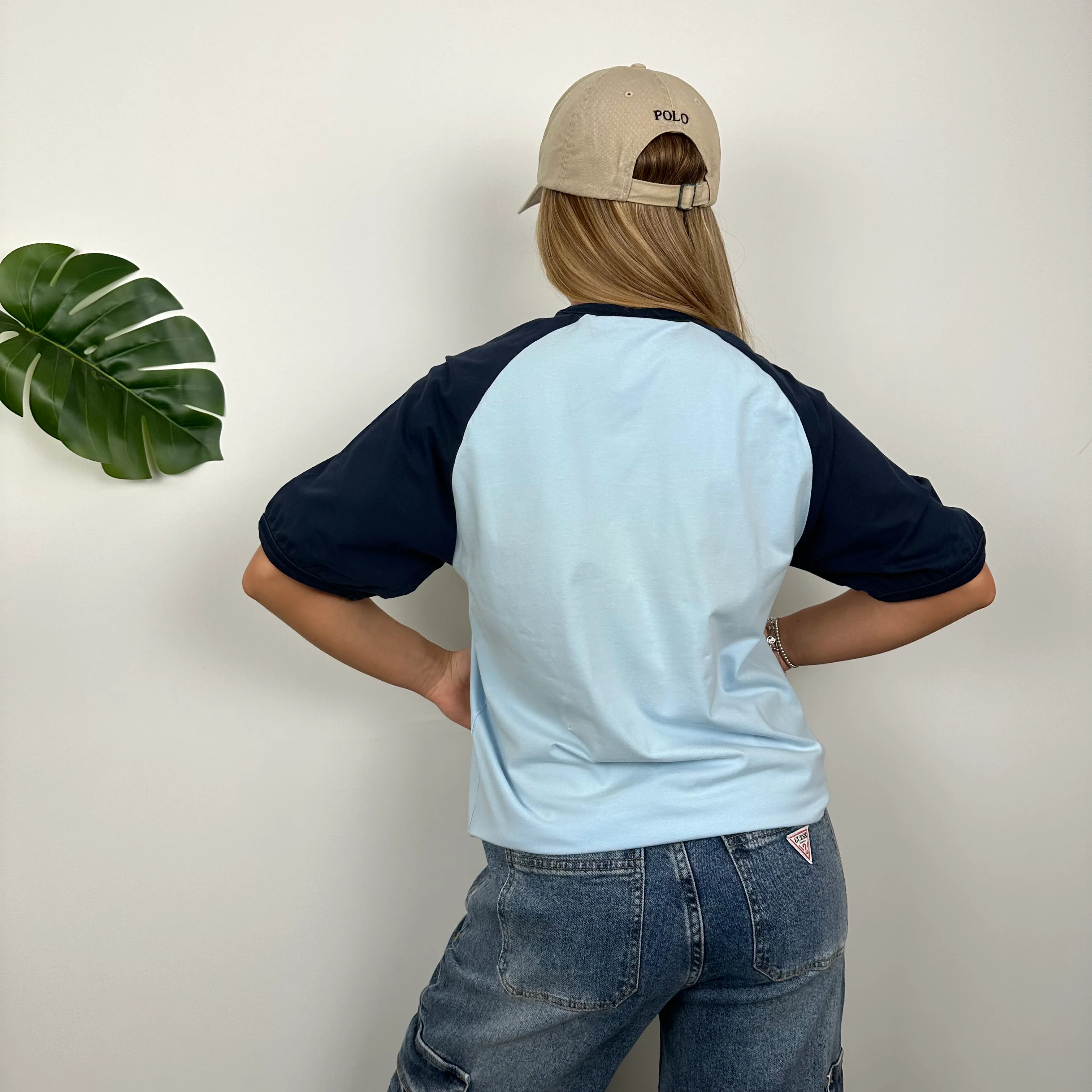 Nike Baby Blue Swoosh T Shirt (L) - Image 5