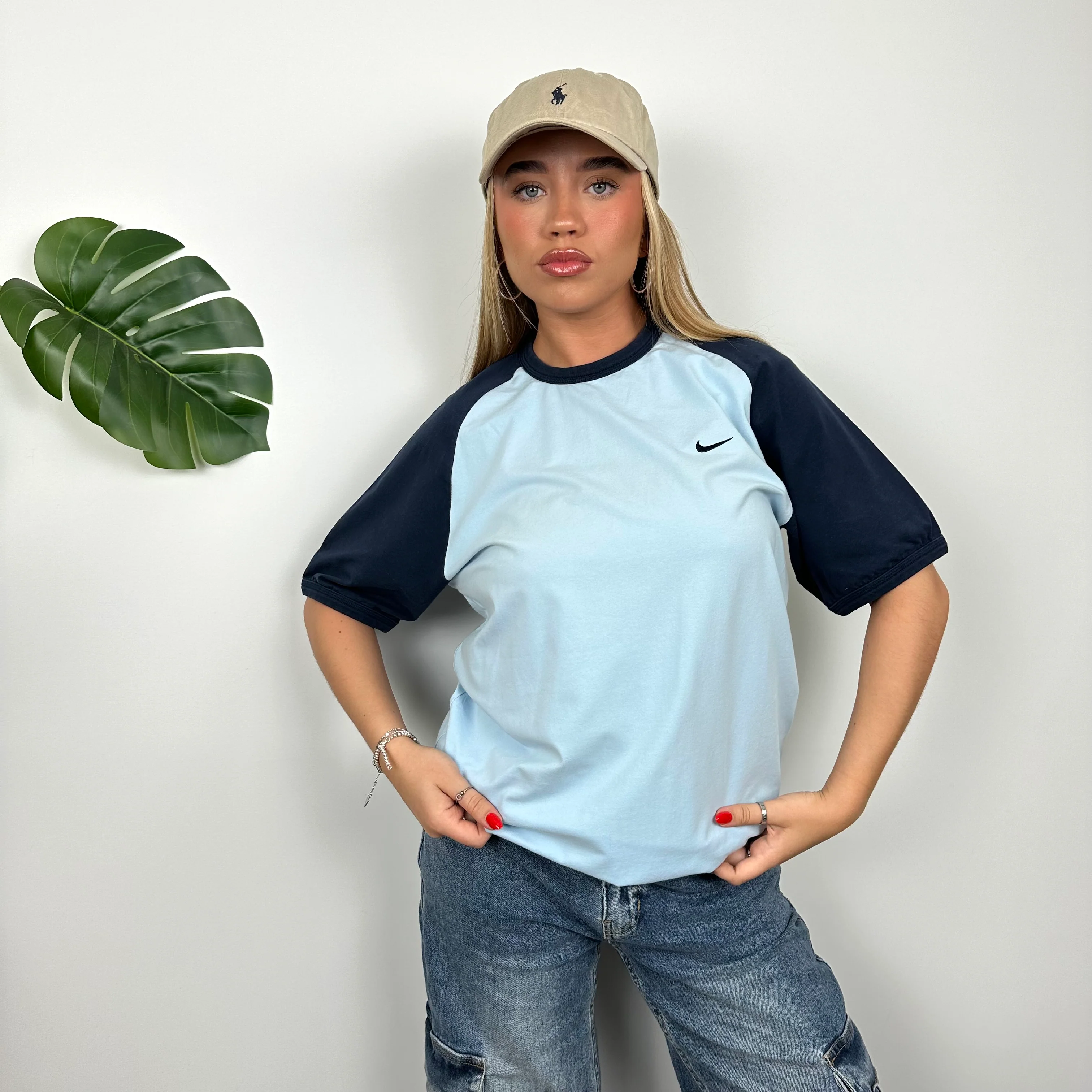 Nike Baby Blue Swoosh T Shirt (L) - Image 6