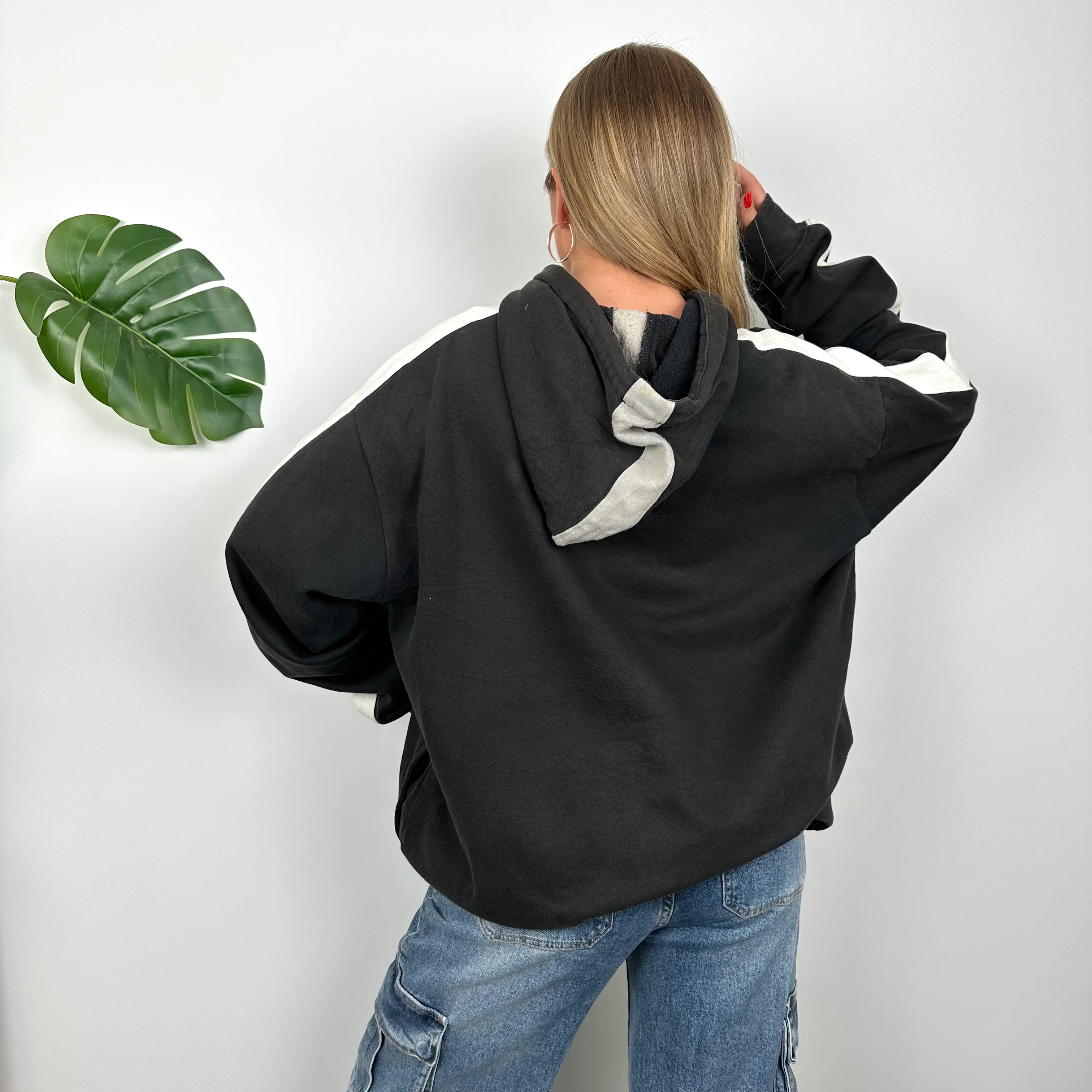 Nike Black Embroidered Spell Out Hoodie (XL) - Image 5