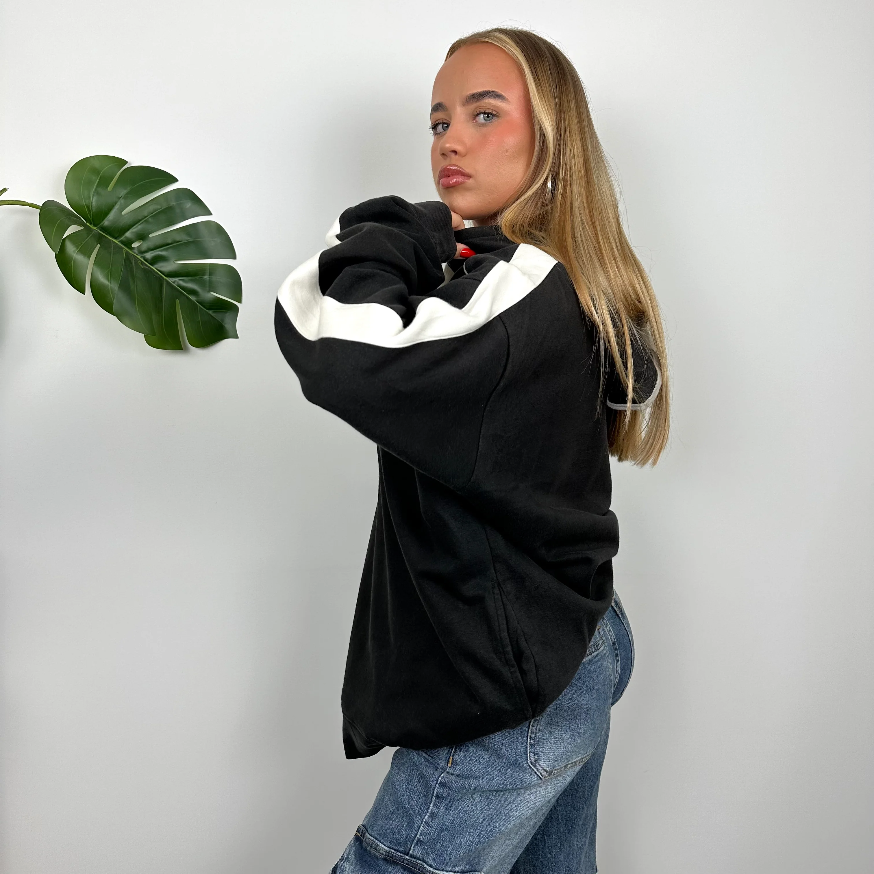 Nike Black Embroidered Spell Out Hoodie (XL) - Image 6