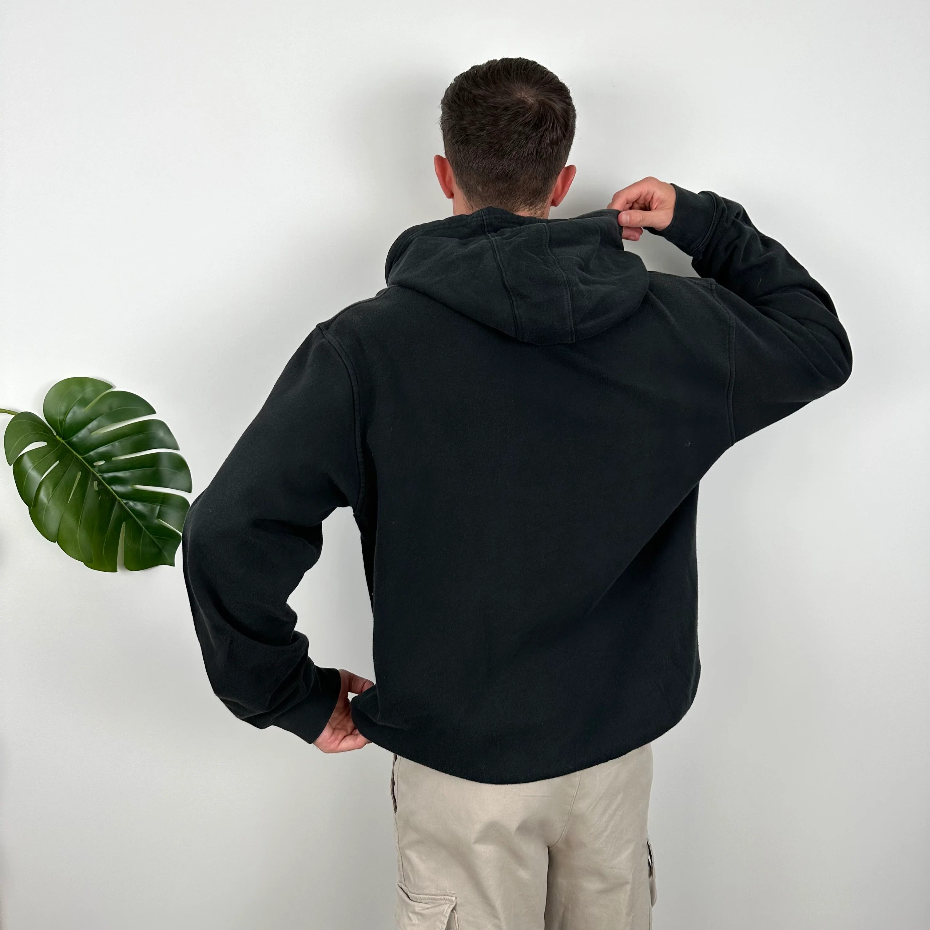 Nike Black Embroidered Spell Out Hoodie (L) - Image 4