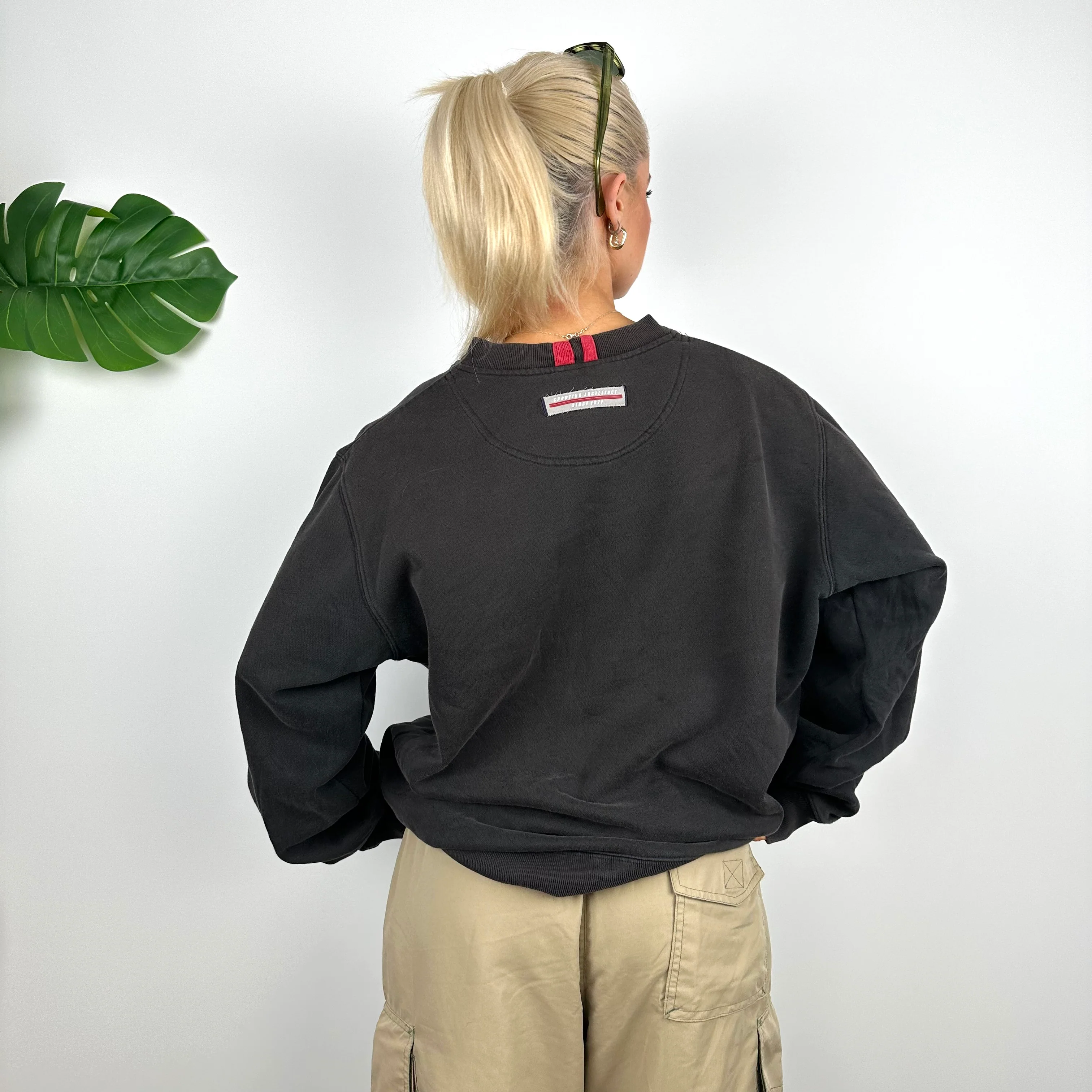 Nike Black Embroidered Spell Out Sweatshirt (M) - Image 5