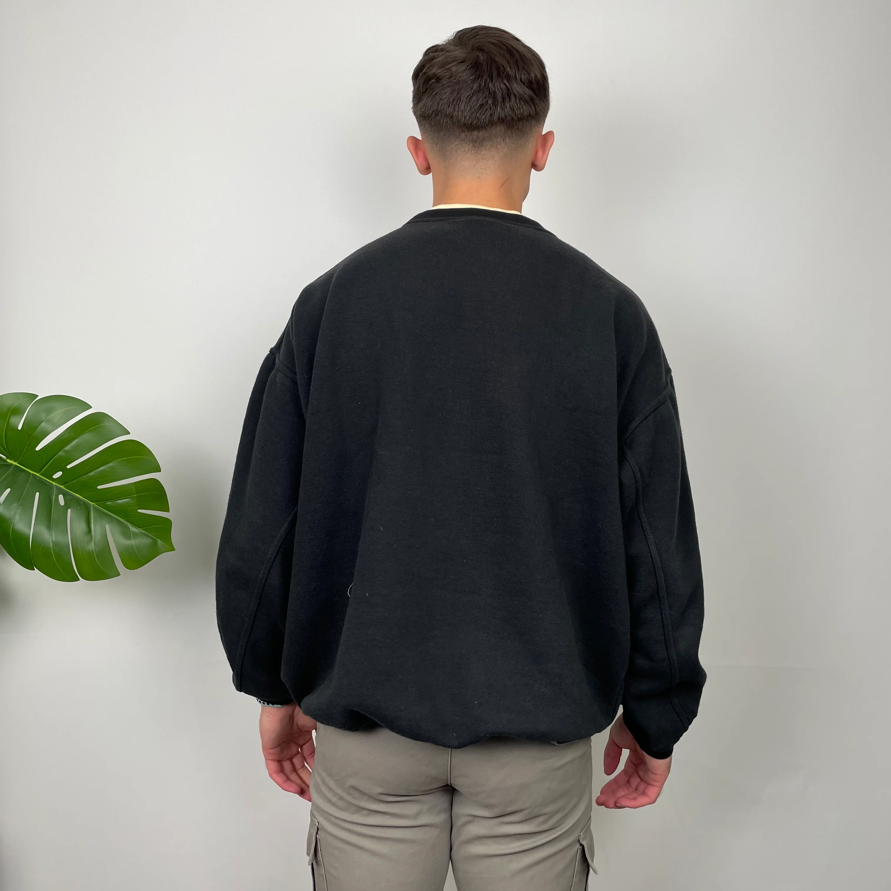 Nike Black Embroidered Spell Out Sweatshirt (L) - Image 7