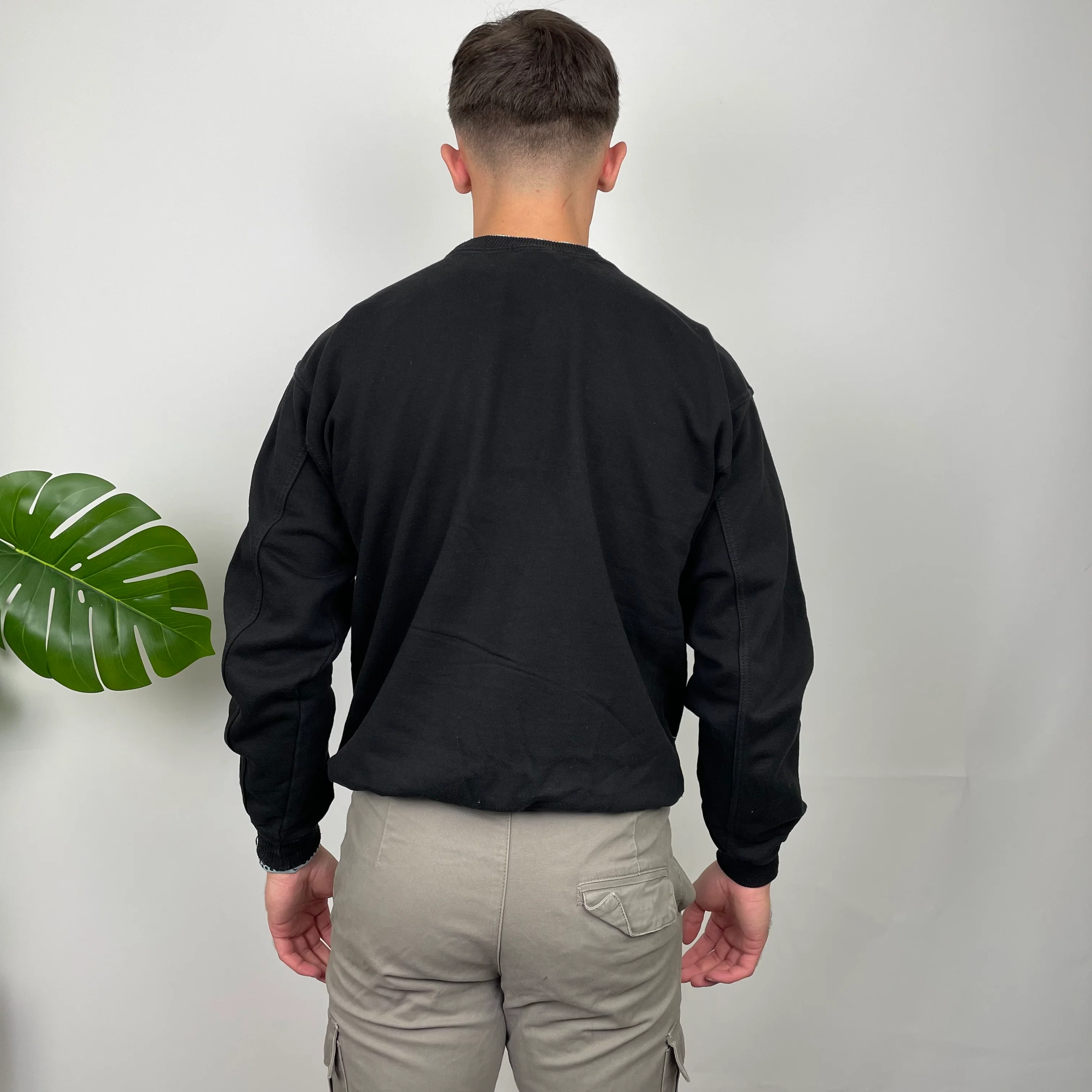 Nike Black Embroidered Spell Out Sweatshirt (L) - Image 5