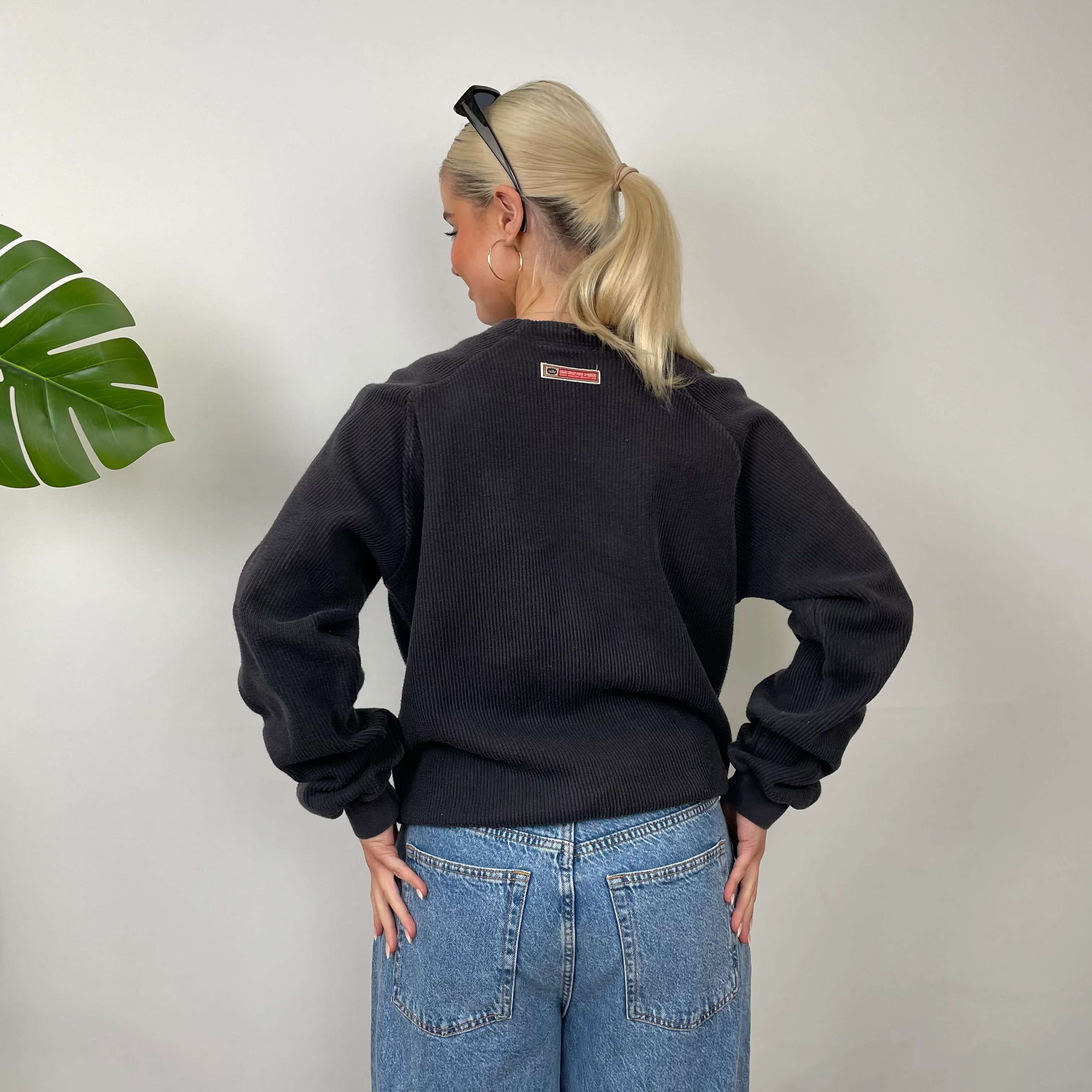 Nike Black Embroidered Spell Out Sweatshirt (M) - Image 7