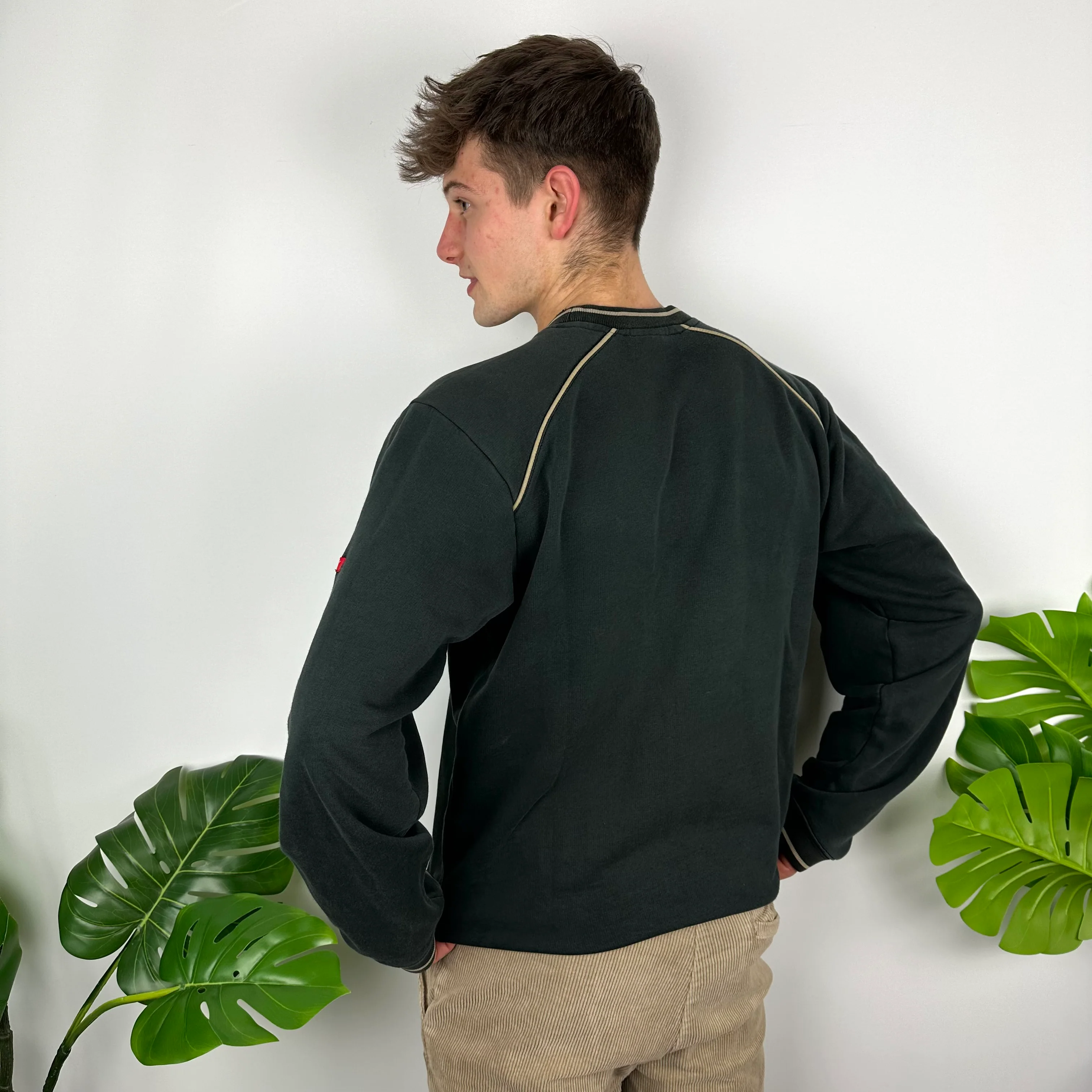 Nike Black Embroidered Spell Out Sweatshirt (M) - Image 4