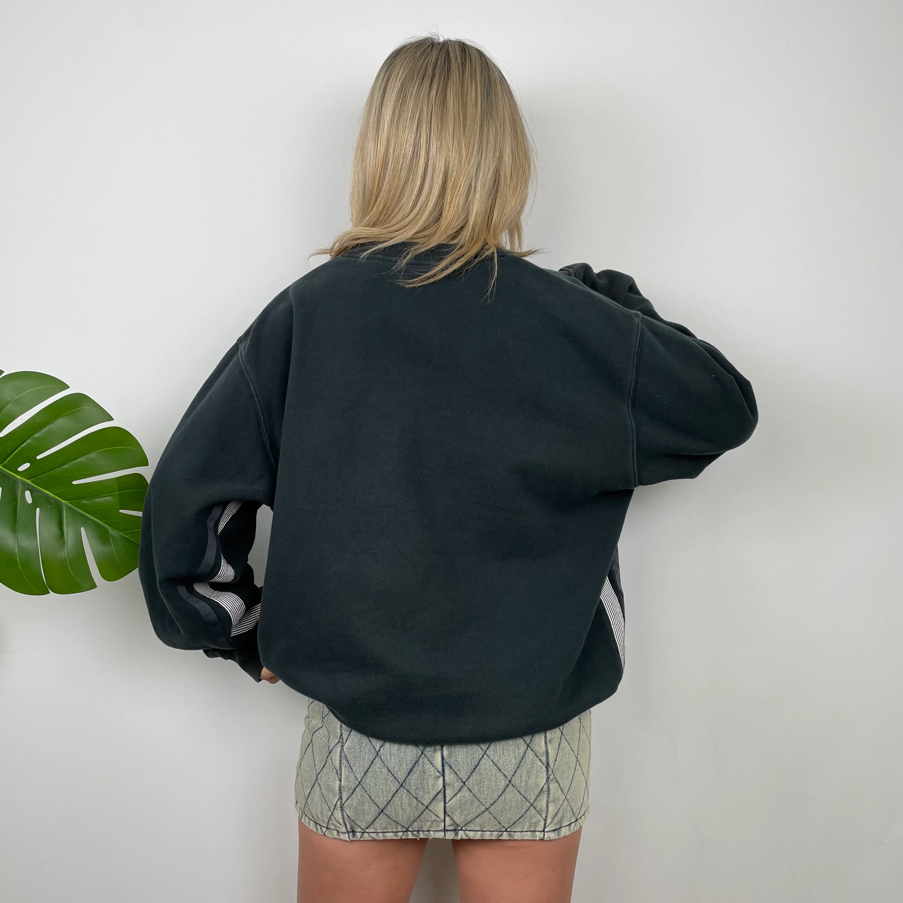 Nike Black Embroidered Spell Out Sweatshirt (L) - Image 4