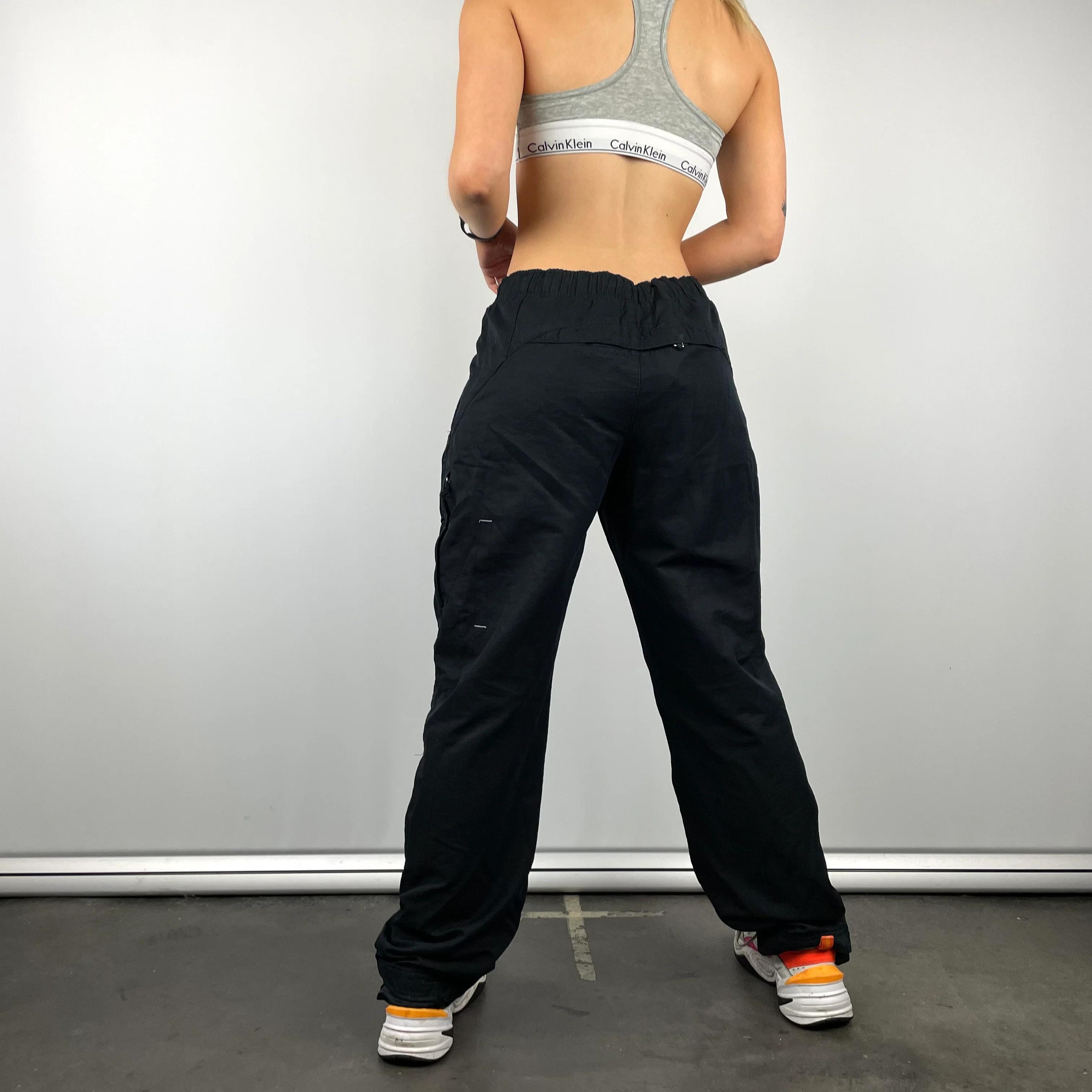 Nike Black Embroidered Swoosh Track Pants (S) - Image 5