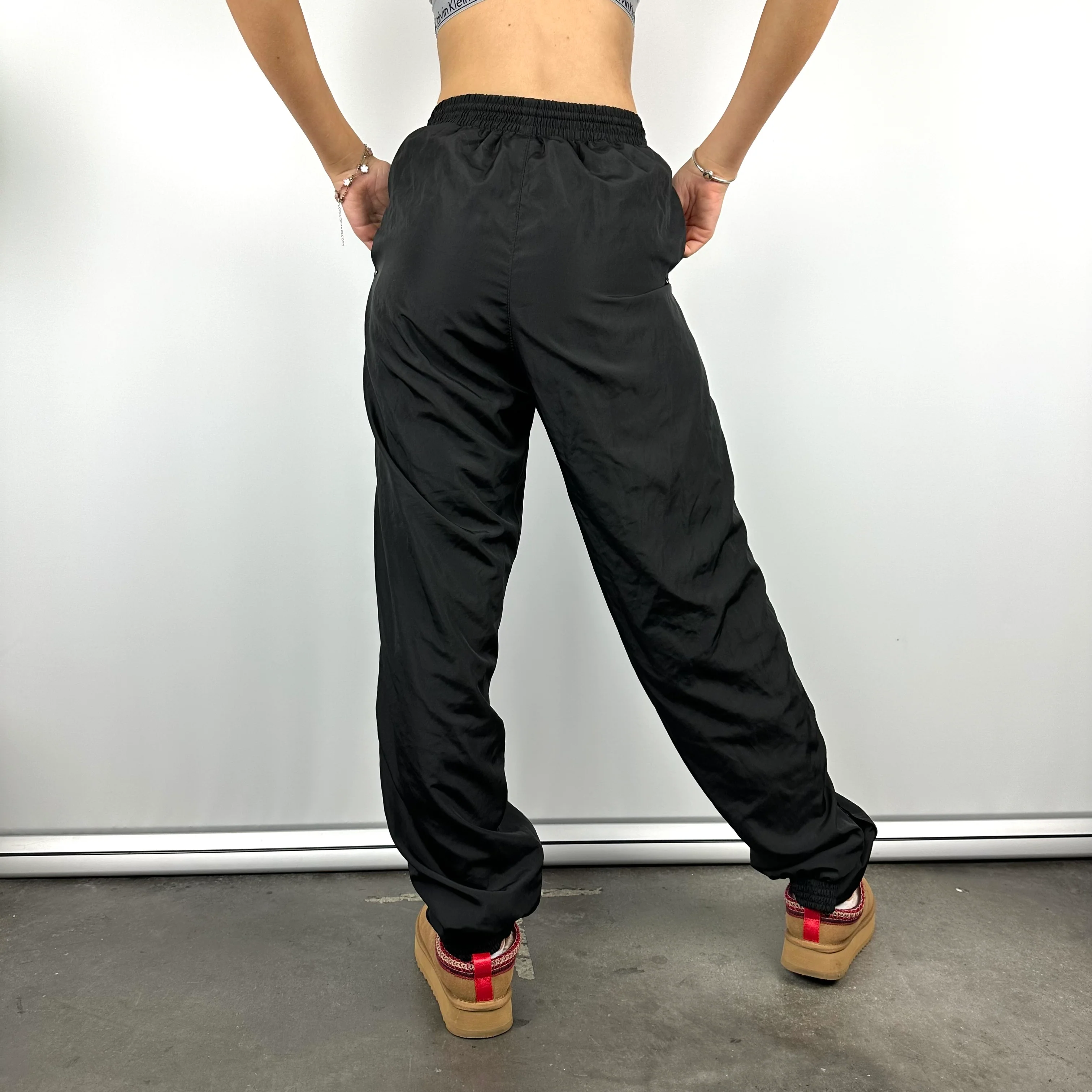 Nike Black Embroidered Swoosh Track Pants (L) - Image 5