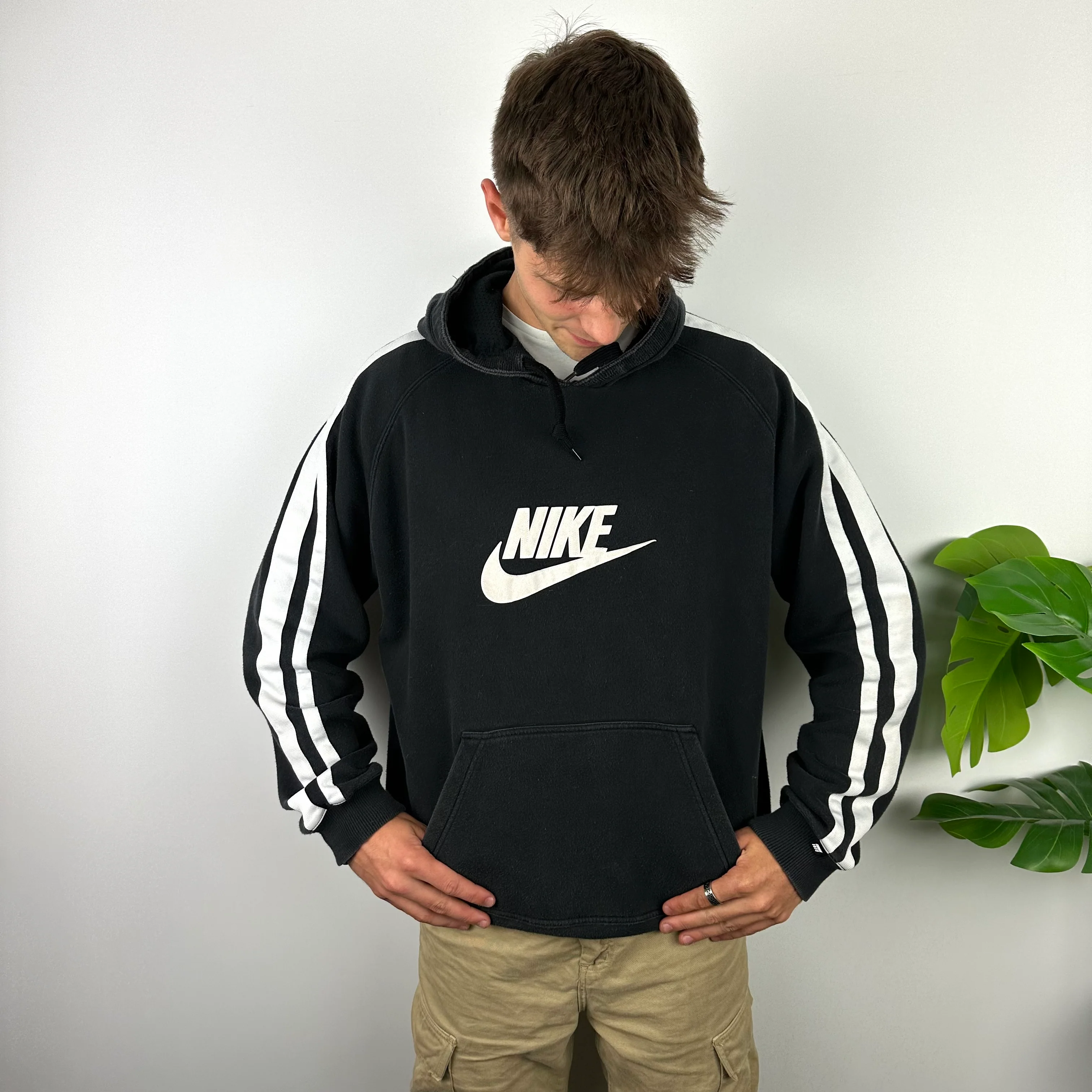 Nike Black Spell Out Hoodie (L) - Image 5