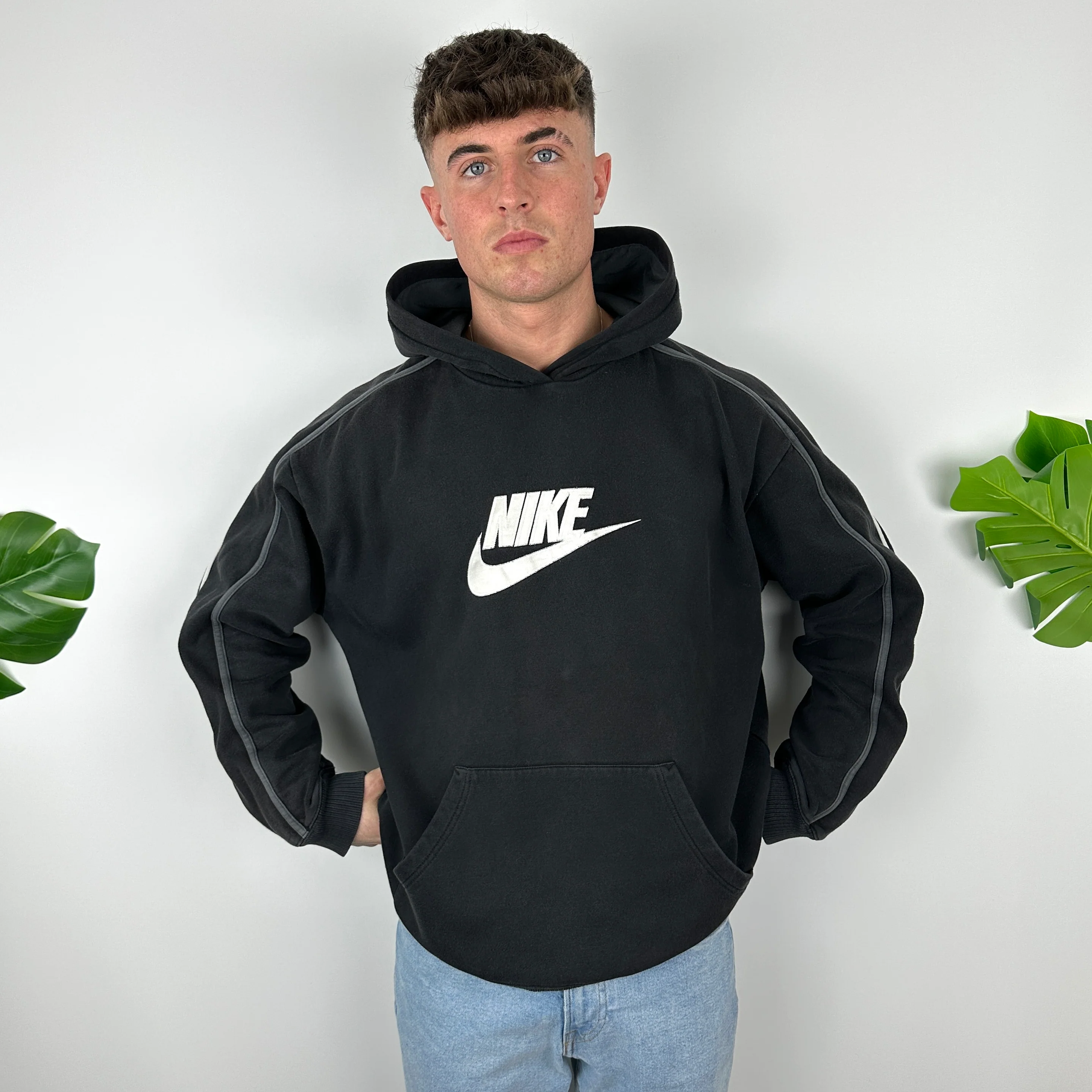 Nike Black Spell Out Hoodie (XL) - Image 5