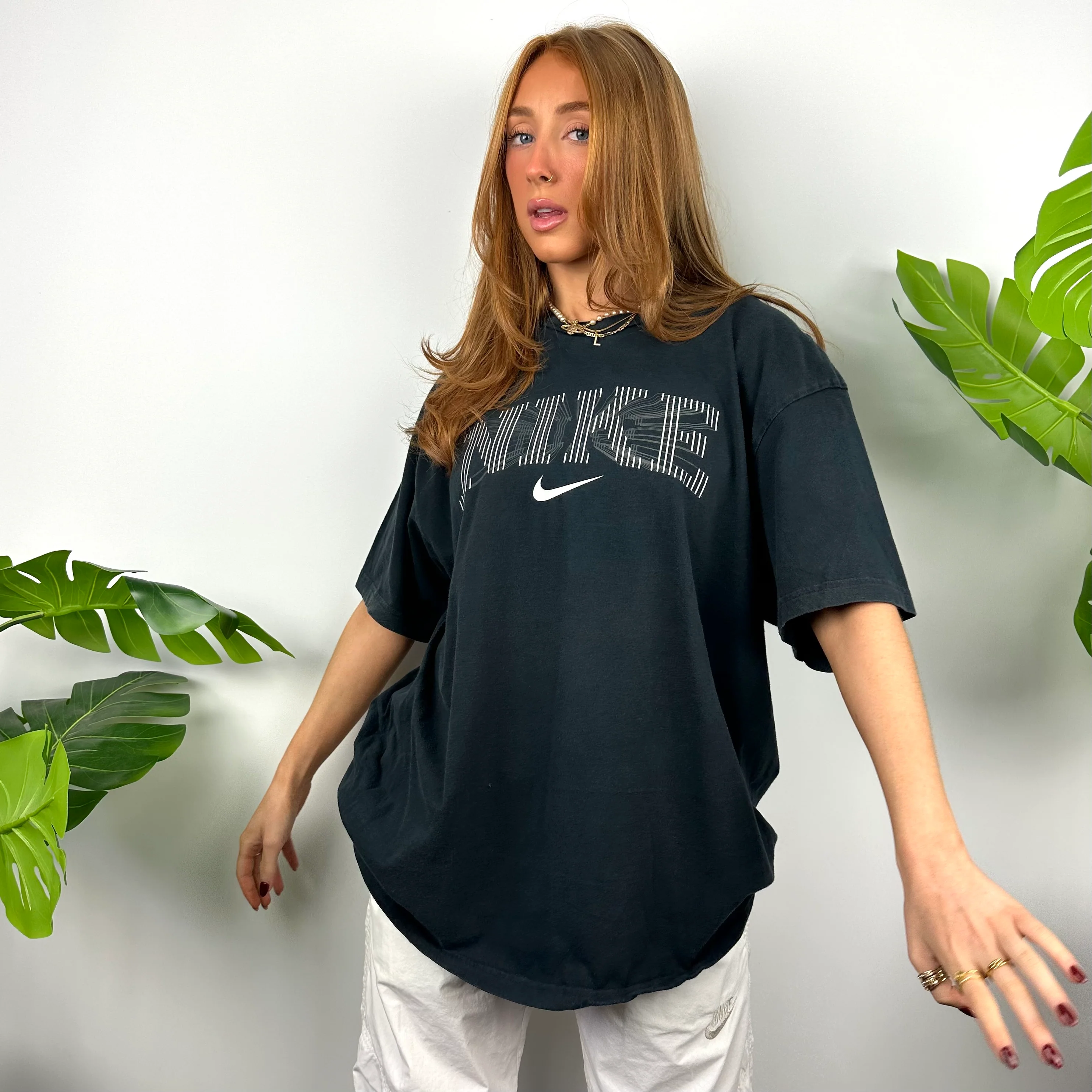Nike Black Spell Out T Shirt (XXL)