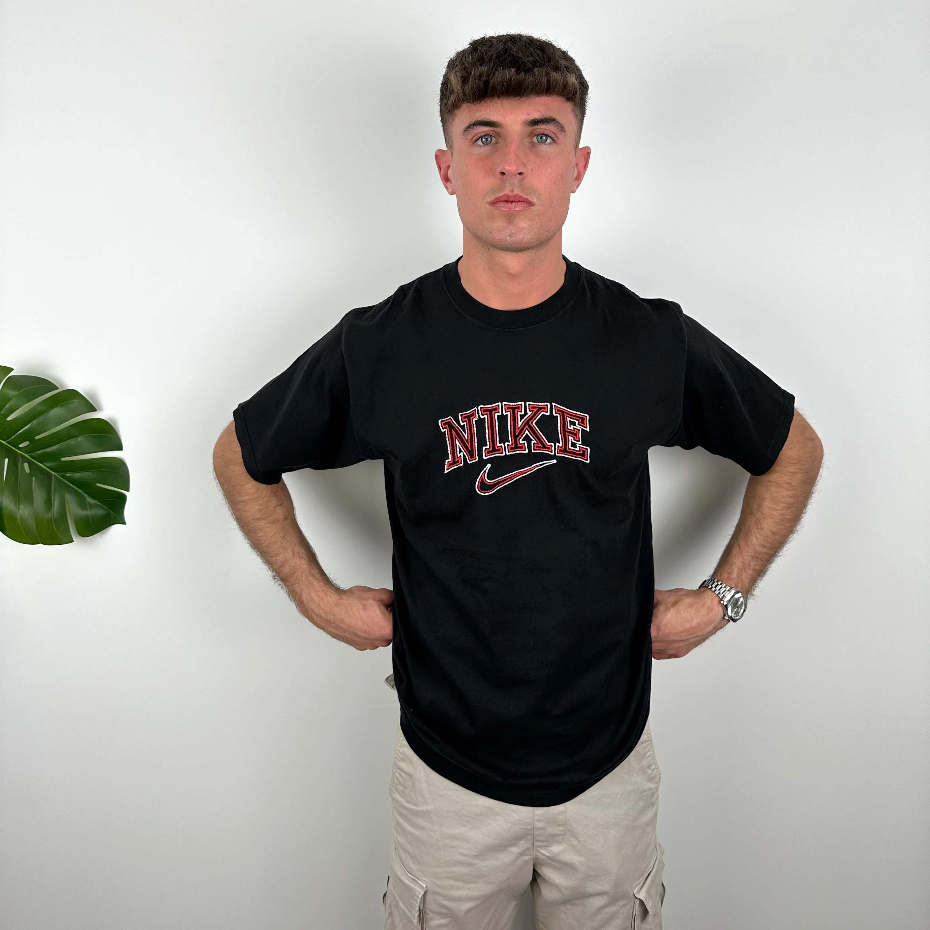 Nike Black Spell Out T Shirt (L) - Image 6