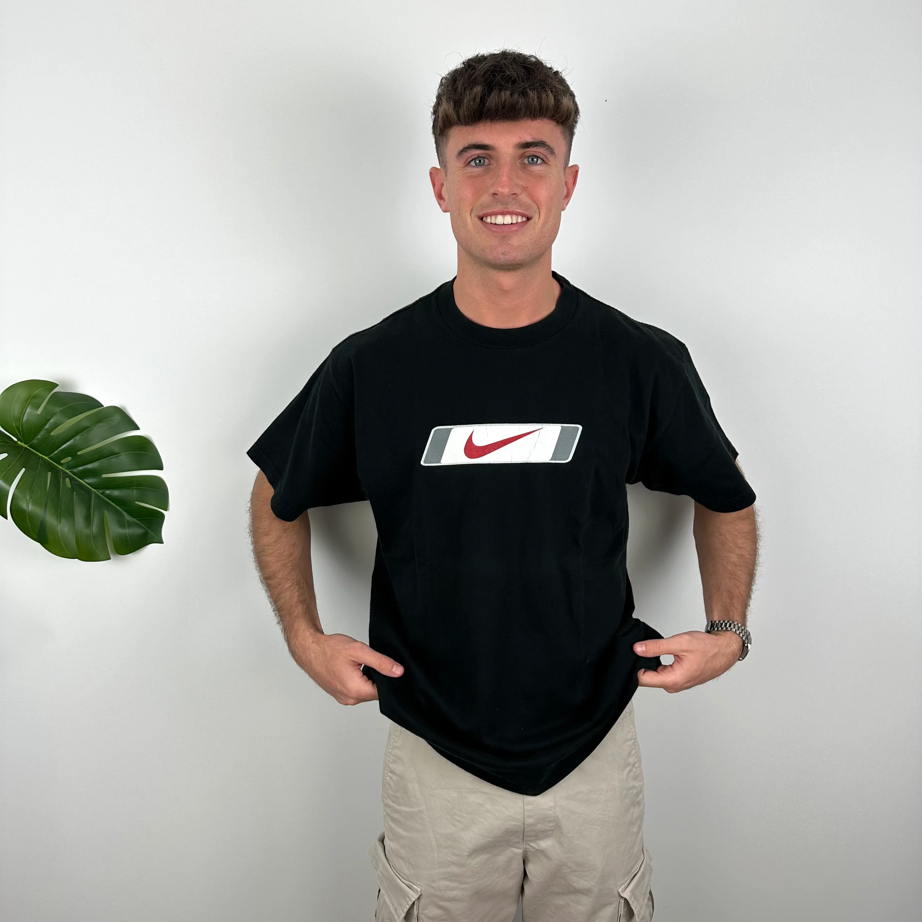 Nike Black Spell Out T Shirt (L) - Image 4