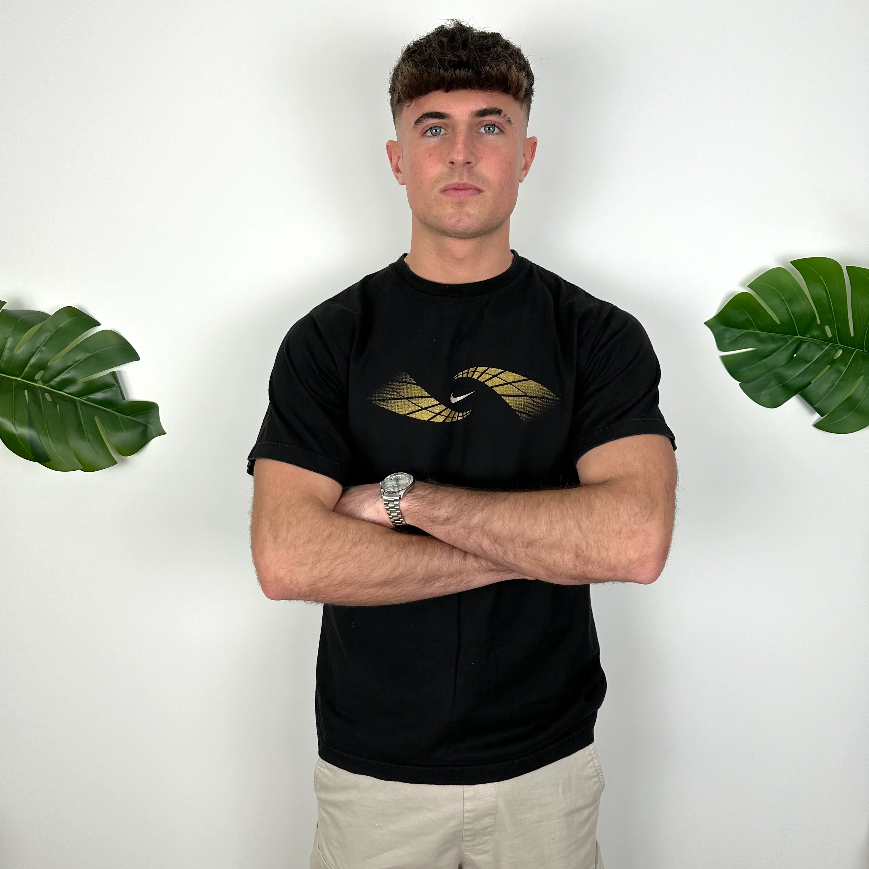 Nike Black Swoosh T Shirt (M) - Image 2
