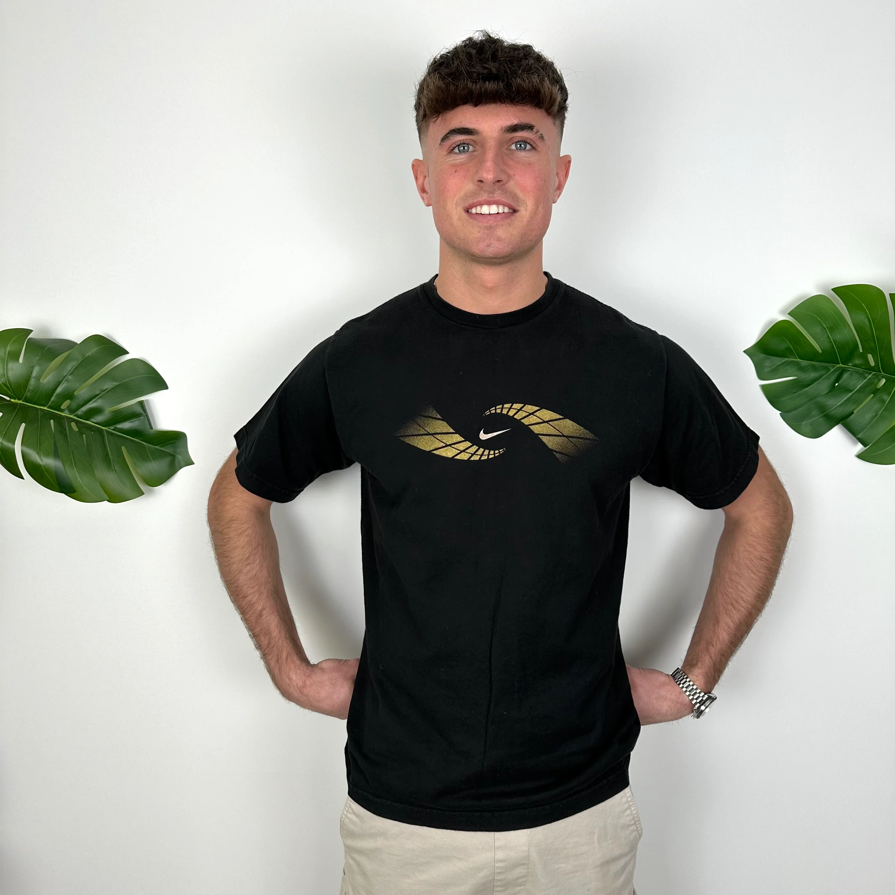Nike Black Swoosh T Shirt (M) - Image 5