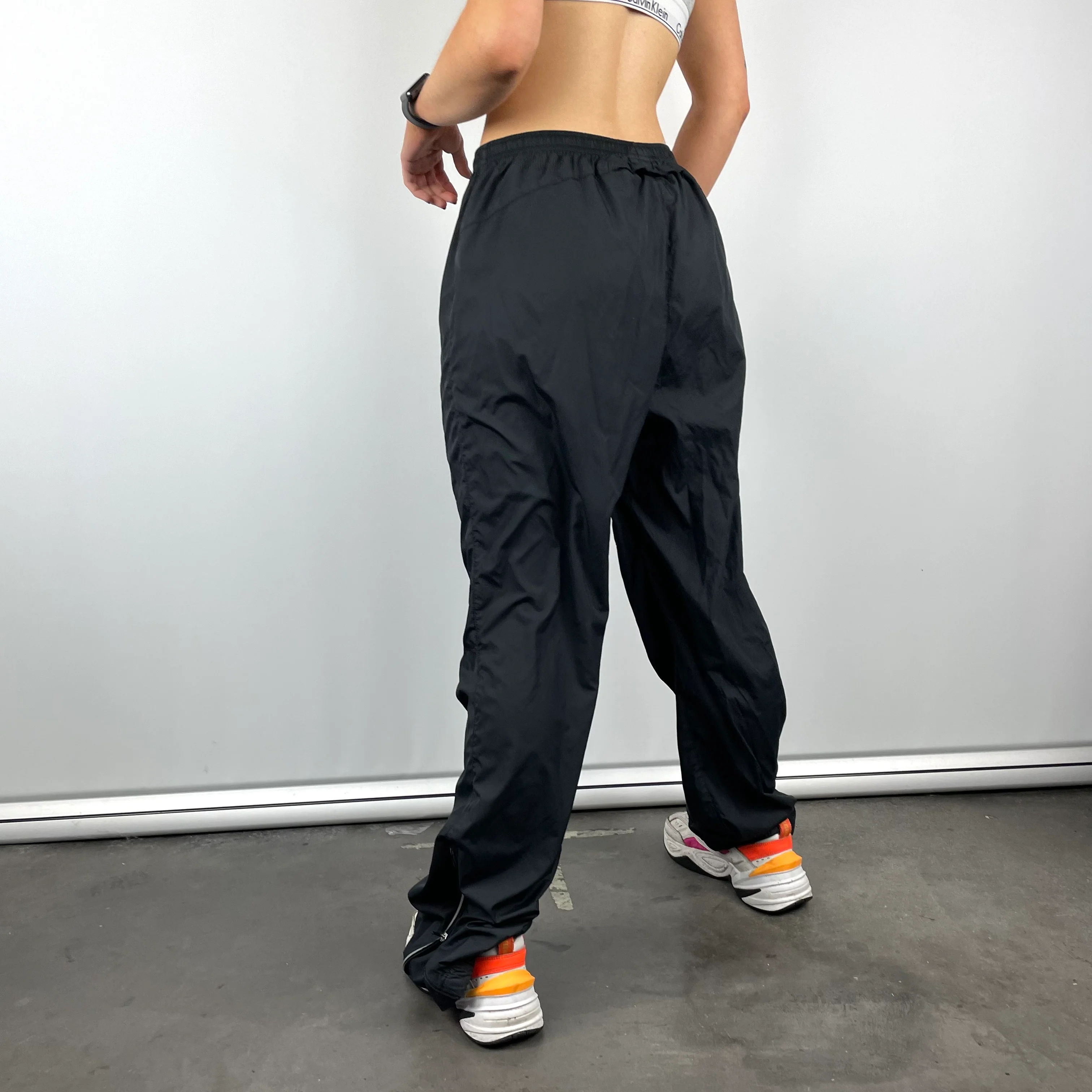 Nike Black Swoosh Track Pants (M) - Image 4
