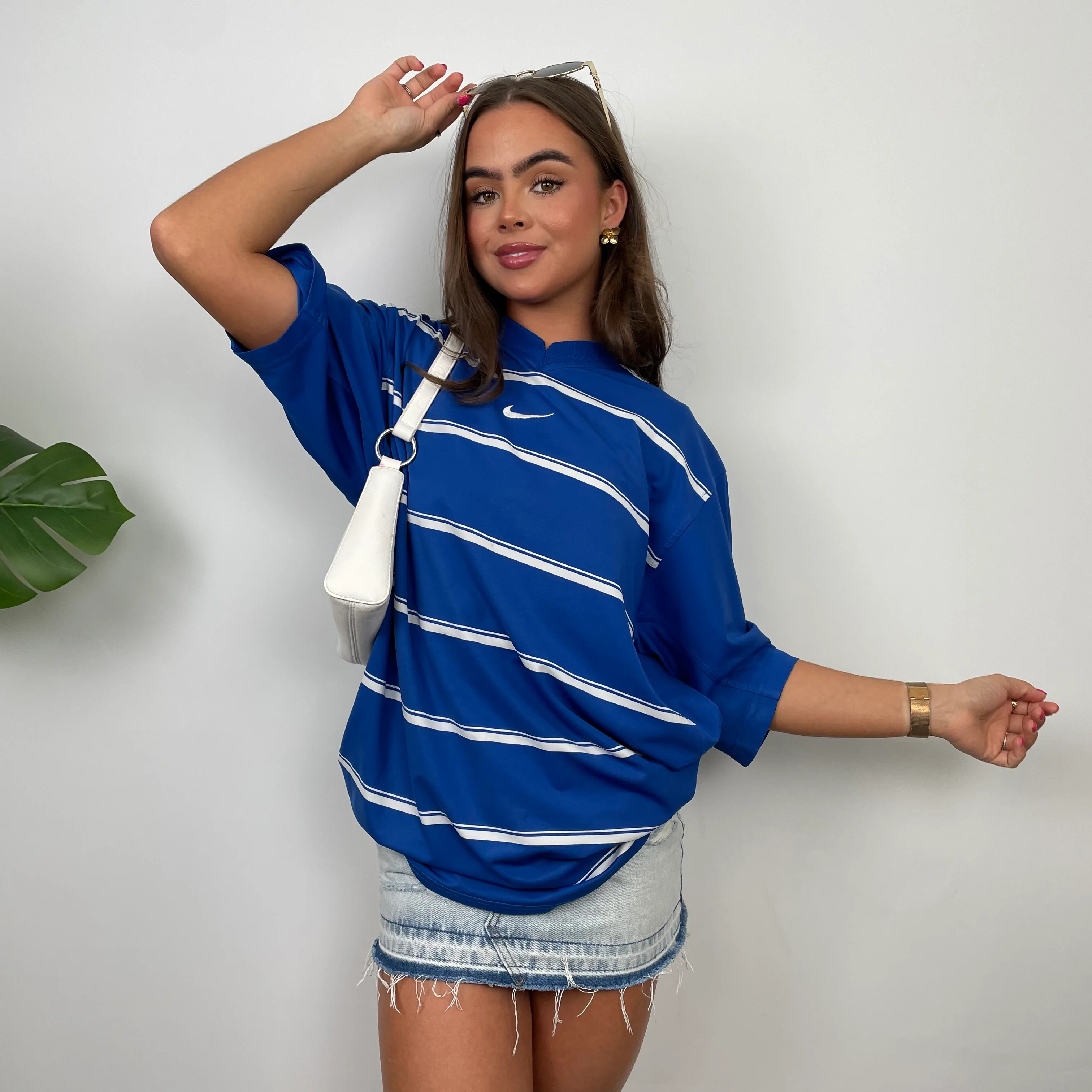 Nike Blue Swoosh T Shirt (XL) - Image 3