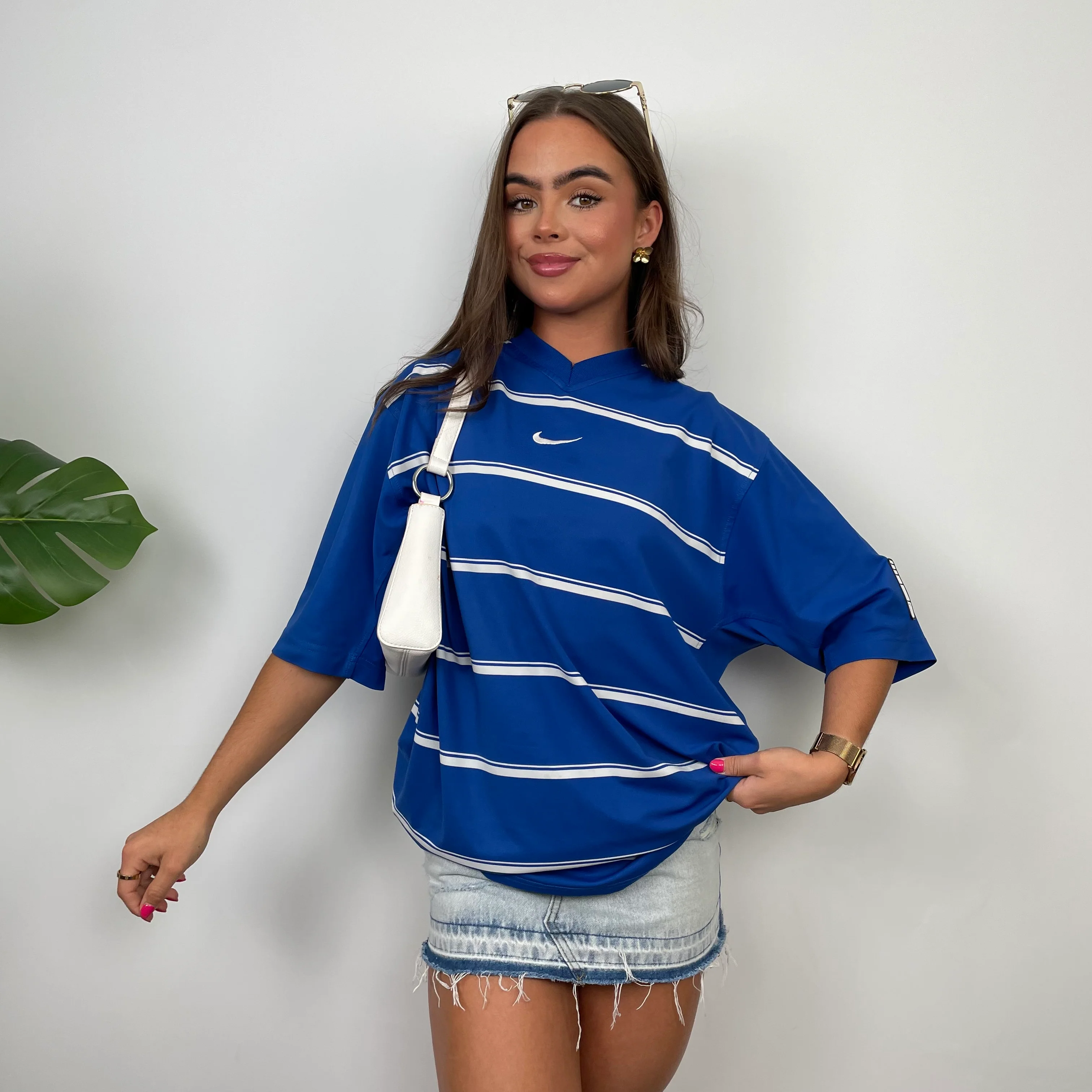 Nike Blue Swoosh T Shirt (XL) - Image 5