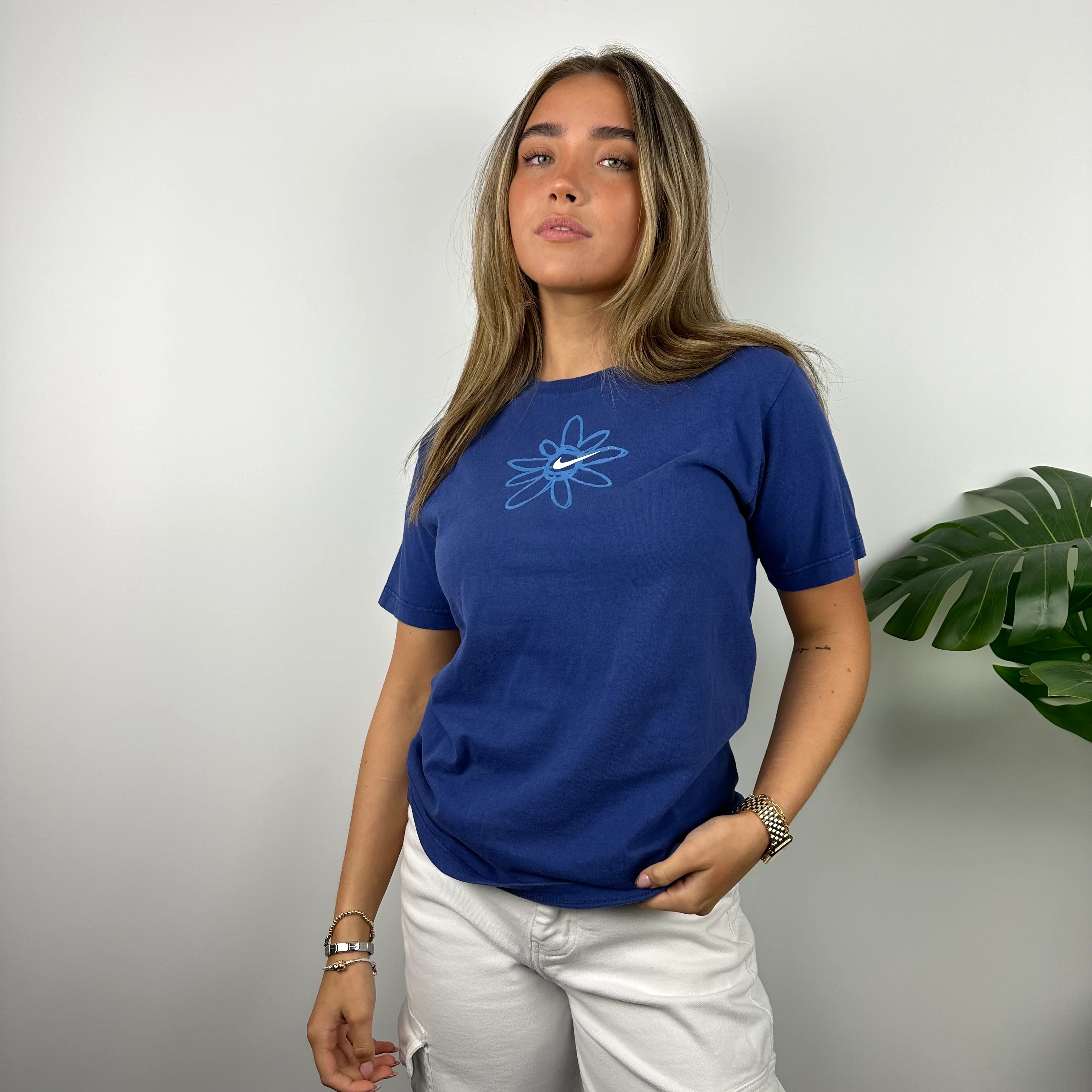 Nike Blue Swoosh T Shirt (M) - Image 5
